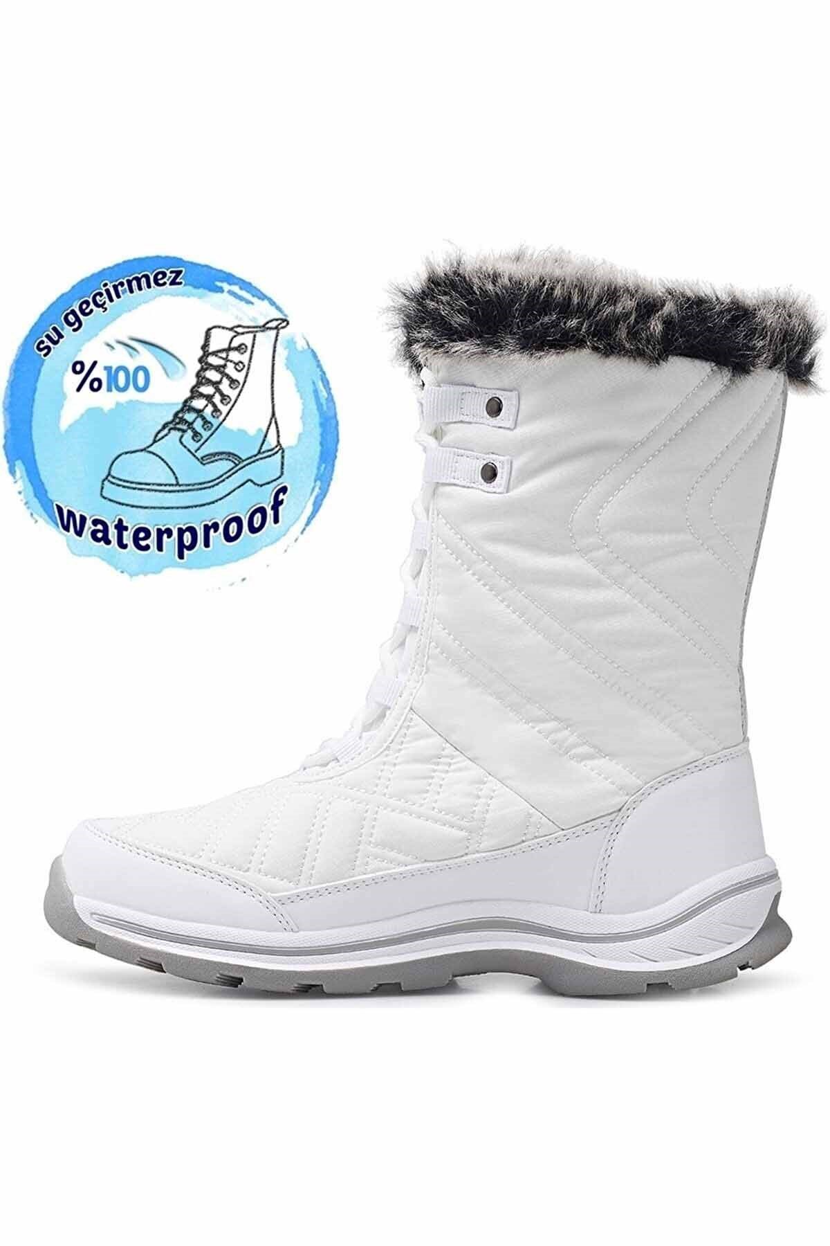 HAMMER JACKBotHammer Jack Usoa  Kadın Kar botu Kadın Bot Ayakkabı 101-20109BEYAZ