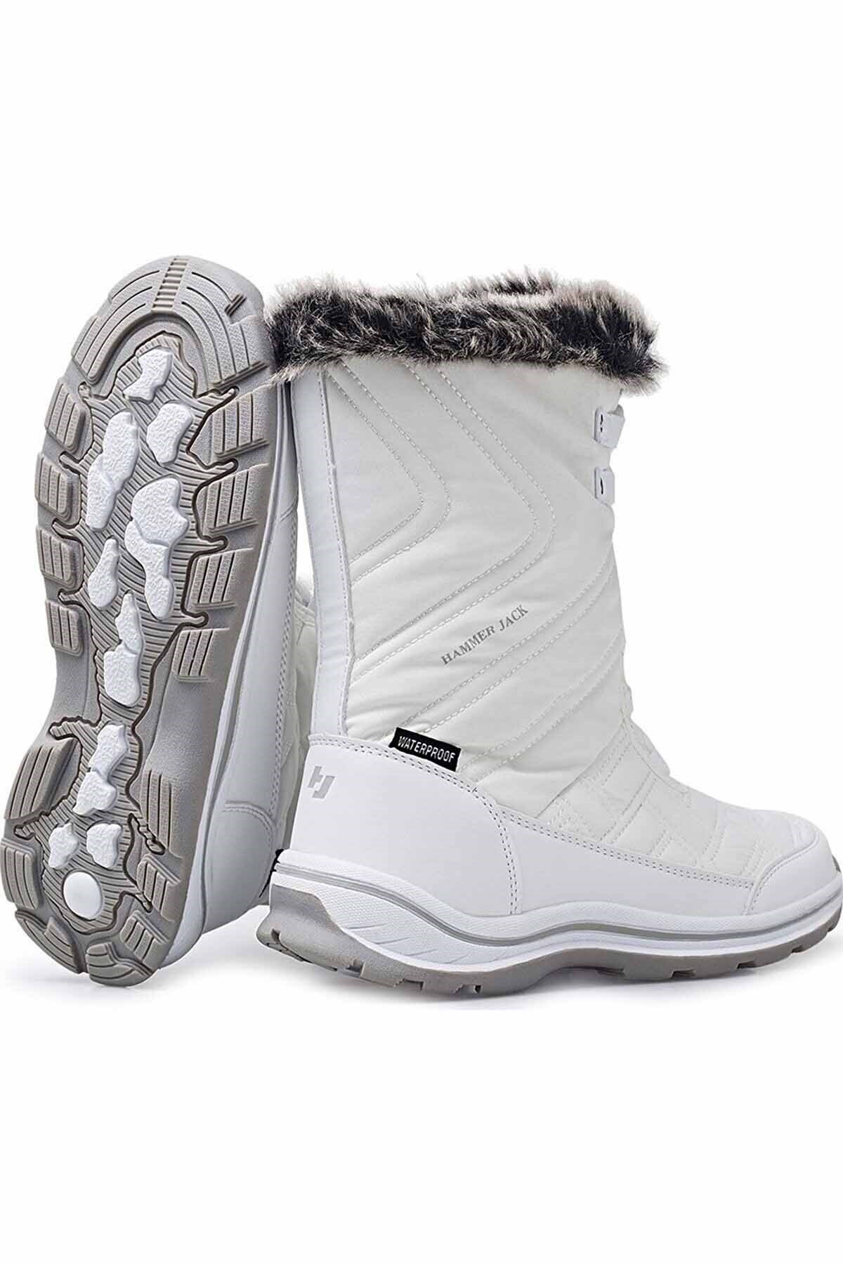 HAMMER JACKBotHammer Jack Usoa  Kadın Kar botu Kadın Bot Ayakkabı 101-20109BEYAZ