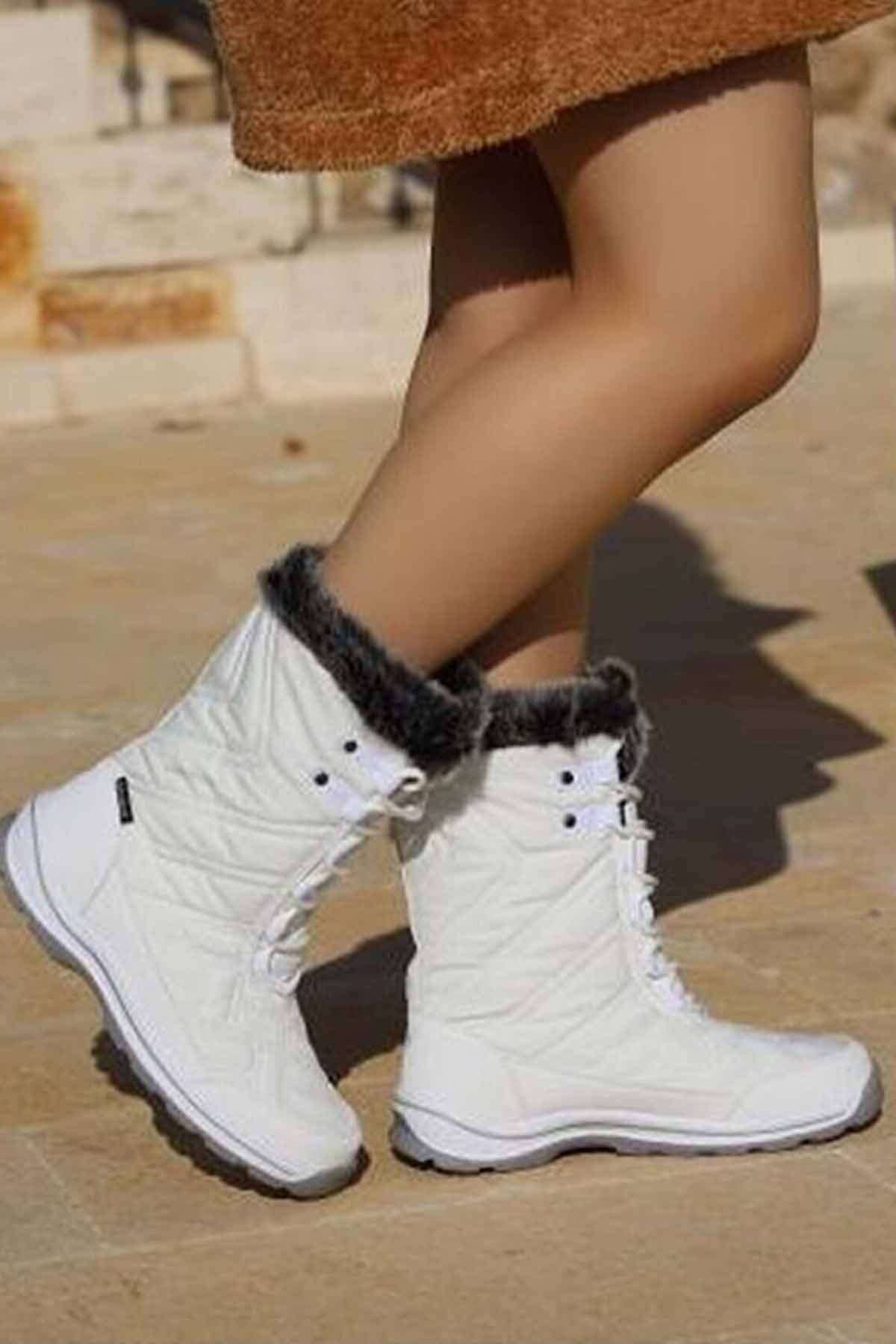 HAMMER JACKBotHammer Jack Usoa  Kadın Kar botu Kadın Bot Ayakkabı 101-20109BEYAZ