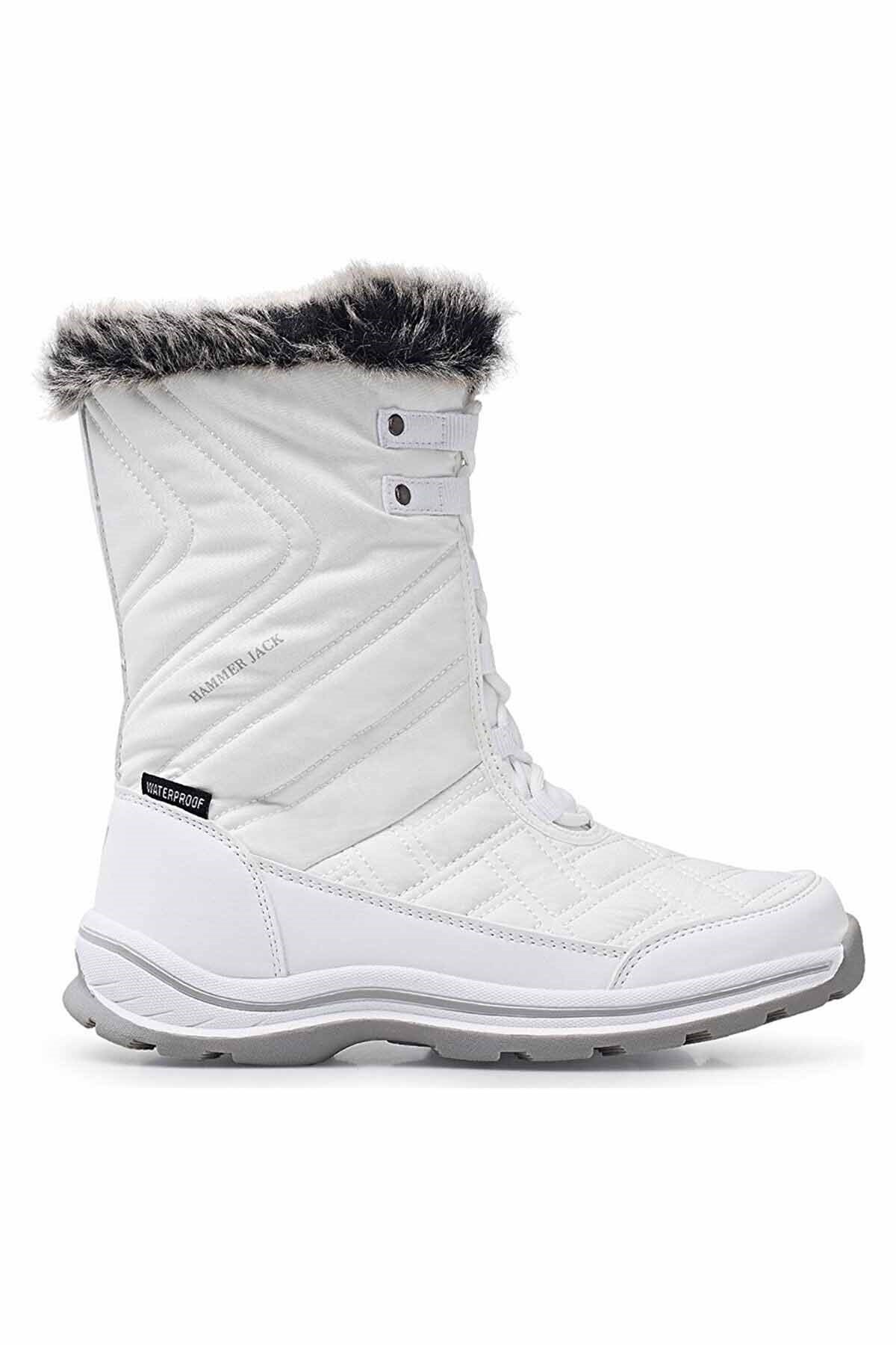 HAMMER JACKBotHammer Jack Usoa  Kadın Kar botu Kadın Bot Ayakkabı 101-20109BEYAZ