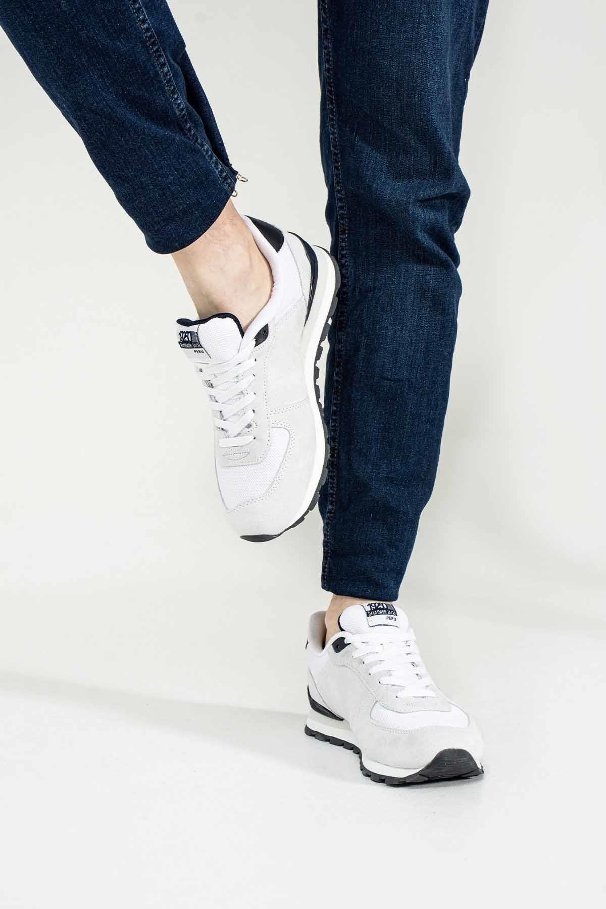 HAMMER JACKGünlük SporHammerjack Hakki Deri Erkek Spor Ayakakbı B-1 Erkek Günlük Spor Ayakkabı 102 19250-M-K.BeyazBEYAZ