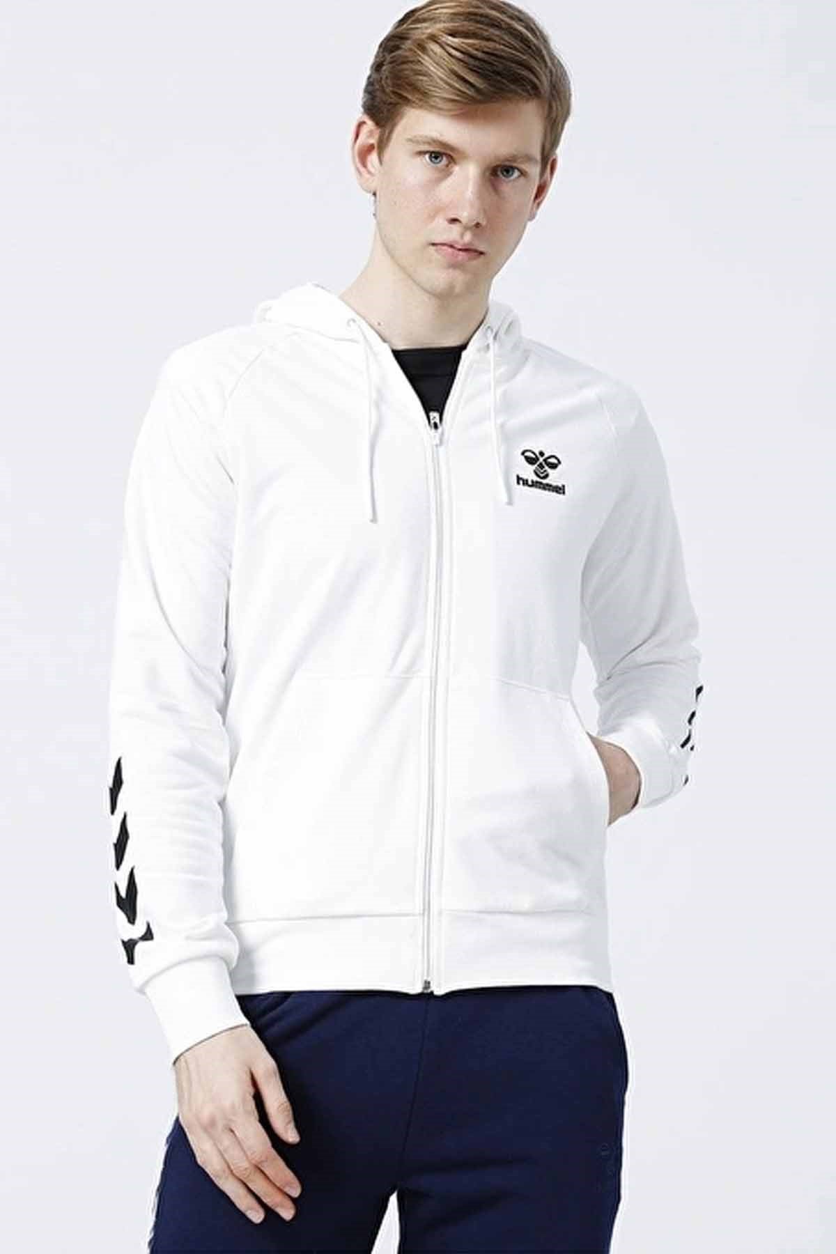 HUMMELCeketHummel T-isam 2.0 Zip Hoodie Erkek Ceket 921456-9003OFF WHITE