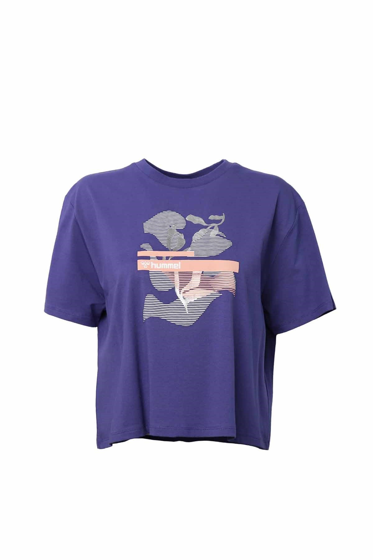 HUMMELHummel Blanding T-Shirt Kadın Tişört 911479-1047AZURITE