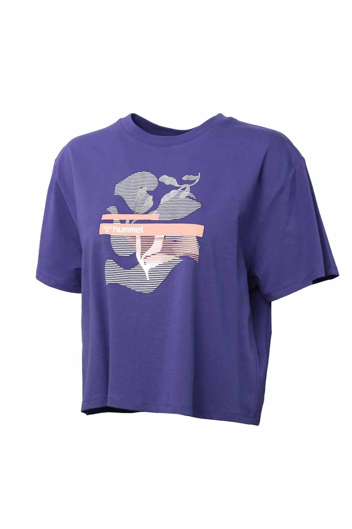 HUMMELHummel Blanding T-Shirt Kadın Tişört 911479-1047AZURITE