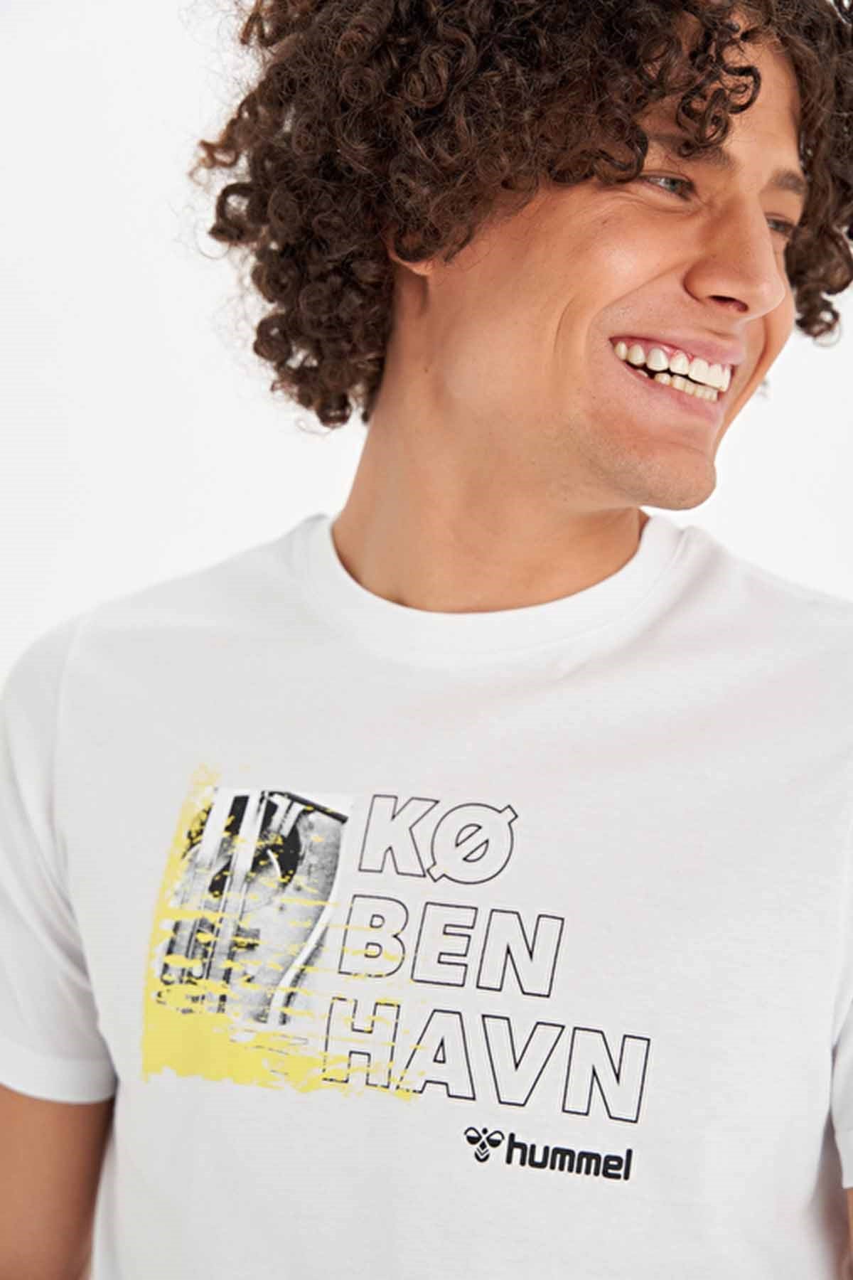 HUMMELHummel Havn T-Shirt Erkek Tişört 911506-9003OFF WHITE