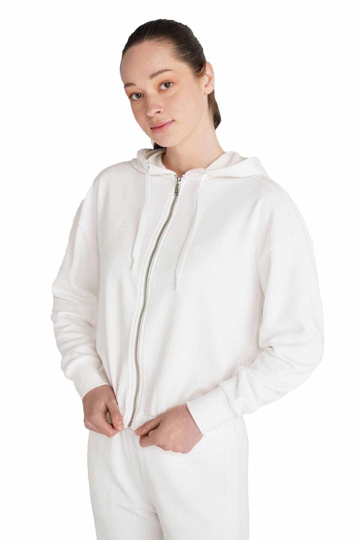 HUMMELSweatshirtHummel BONDI ZIP HOODIE Kadın Sweatshirt 921588-9003OFF WHITE