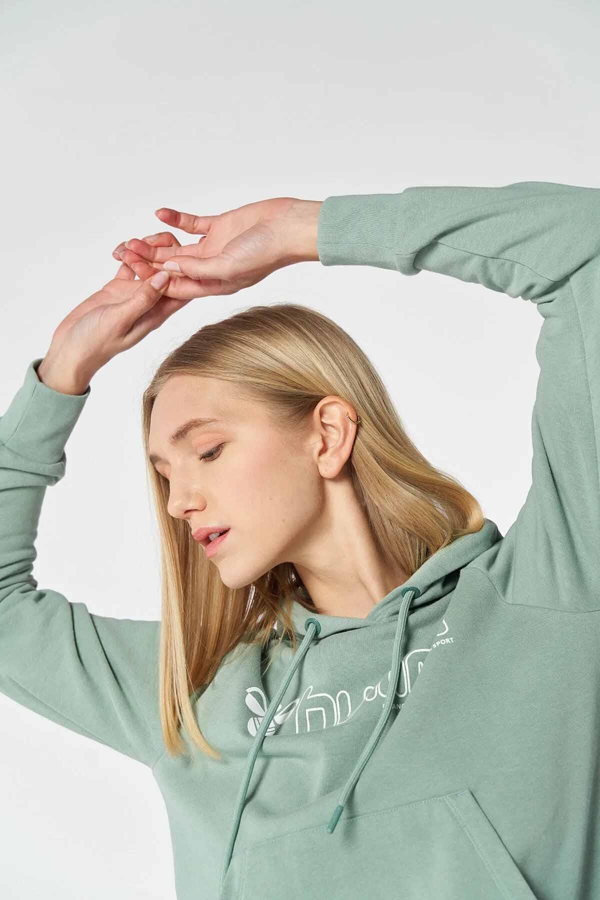 HUMMELSweatshirtHummel T-NONI 2.0 HOODIE Kadın Sweatshirt 921559-9856ICEBERG