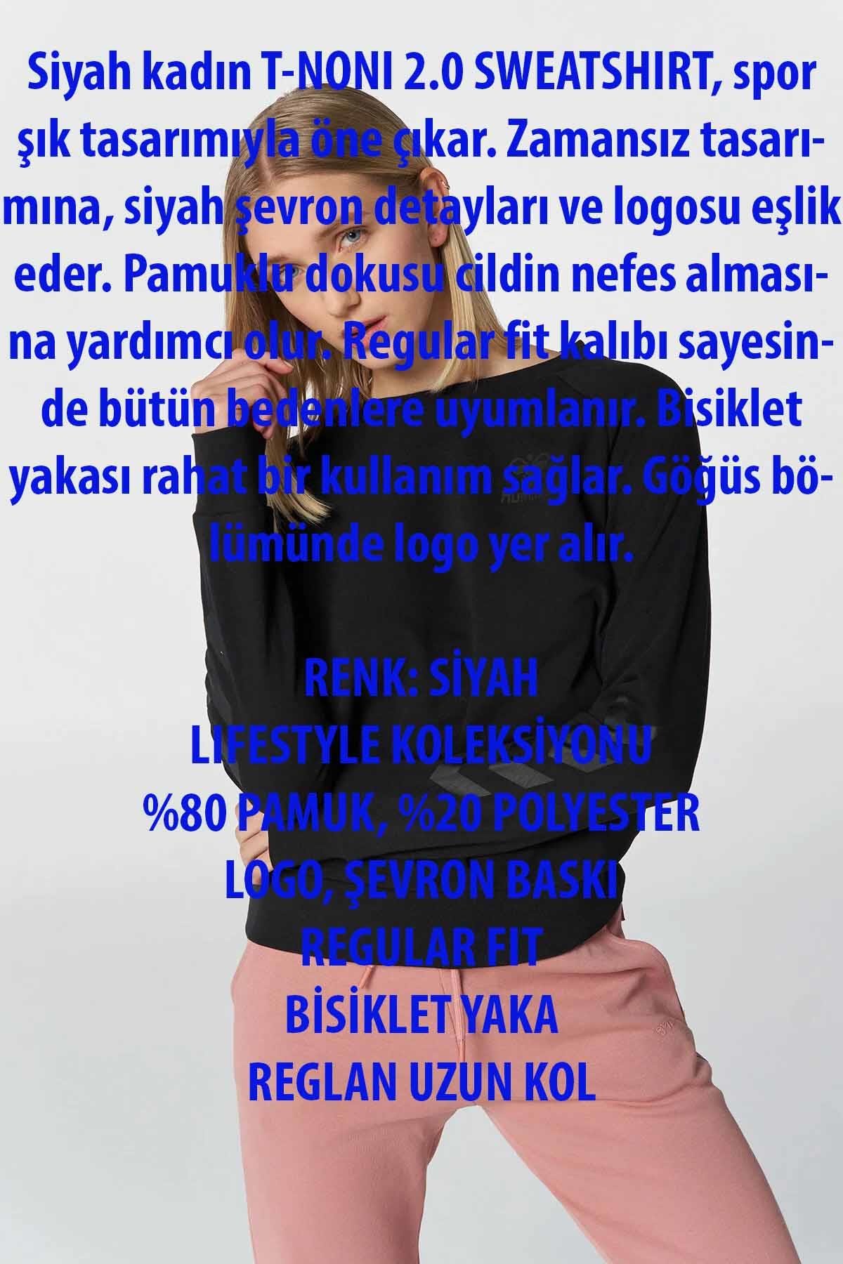 HUMMELSweatshirtHummel T-NONI 2.0 SWEATSHIRT Kadın Sweatshirt 921457-2001BLACK