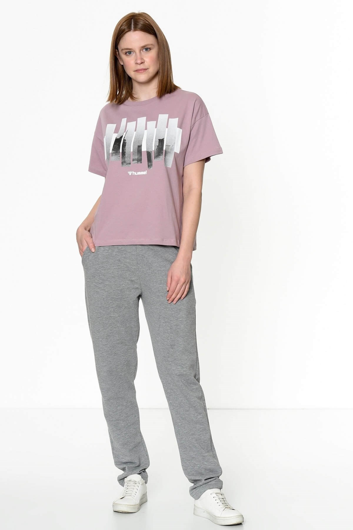 HUMMELTişörtHummel Alazne T-Shirt S/ Kadın Tişört 910951-3326COOL LILAC