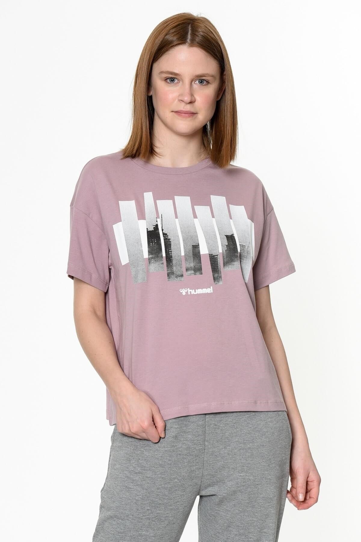 HUMMELTişörtHummel Alazne T-Shirt S/ Kadın Tişört 910951-3326COOL LILAC