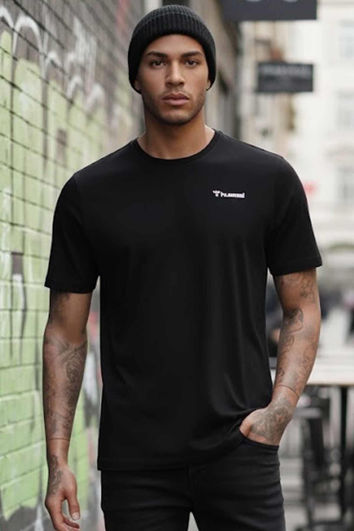 HUMMELTişörtHummel JULLIAN MALE T-SHIRT Erkek Tişört 912390-2001Siyah