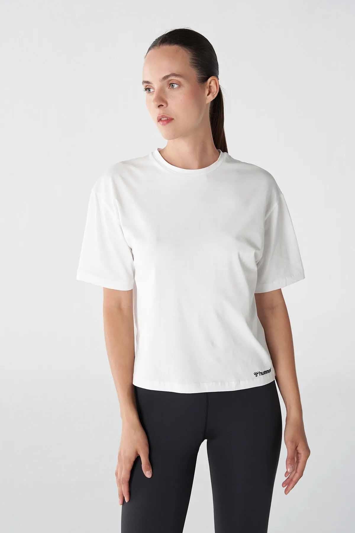 HUMMELTişörtHummel T-MT ULTRA BOXY SHORT T-SHIRT Kadın Tişört 911868-9001WHITE