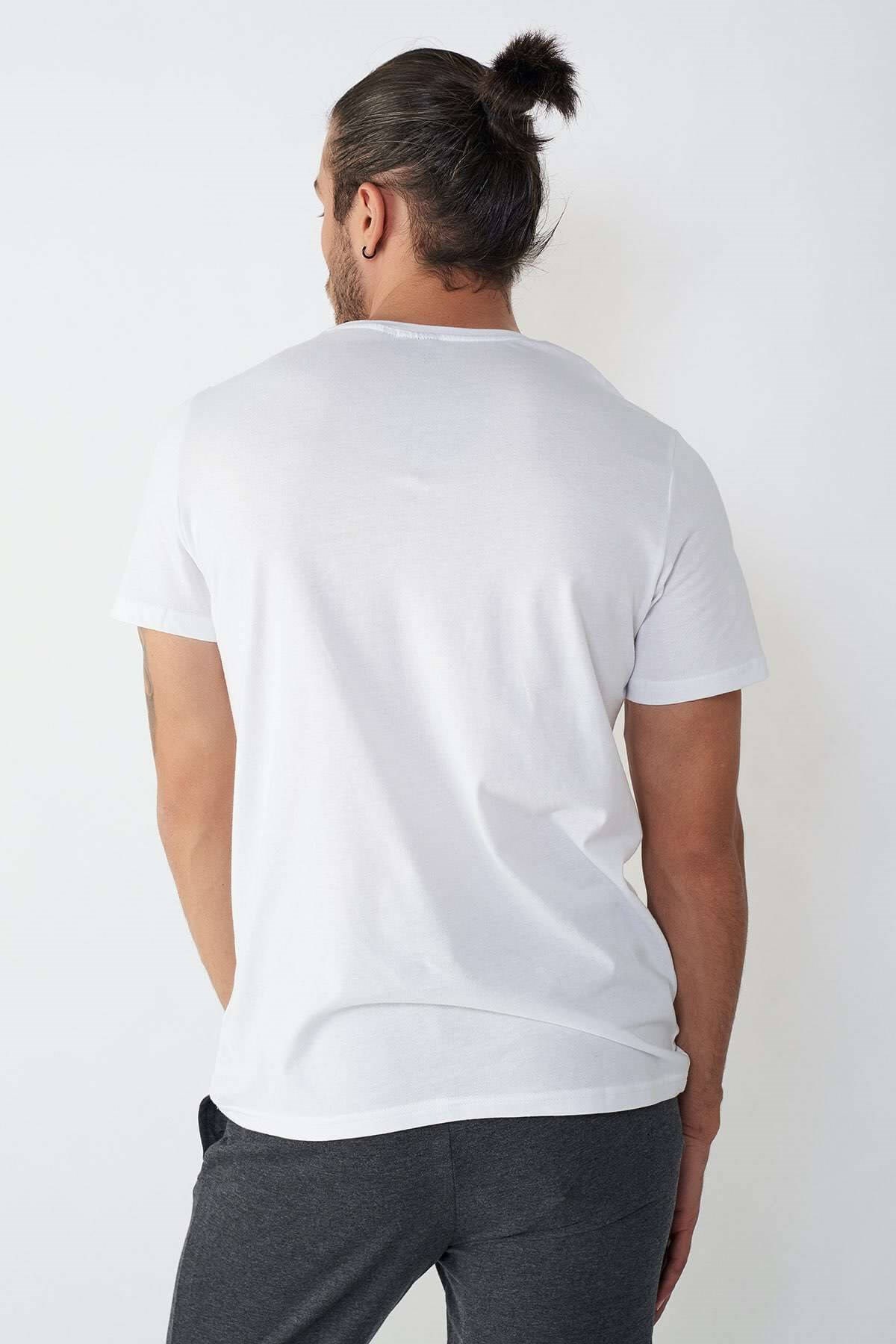 HUMMELTişörtHummel Varsity T-Shirt Erkek Tişört 211385-9001WHITE