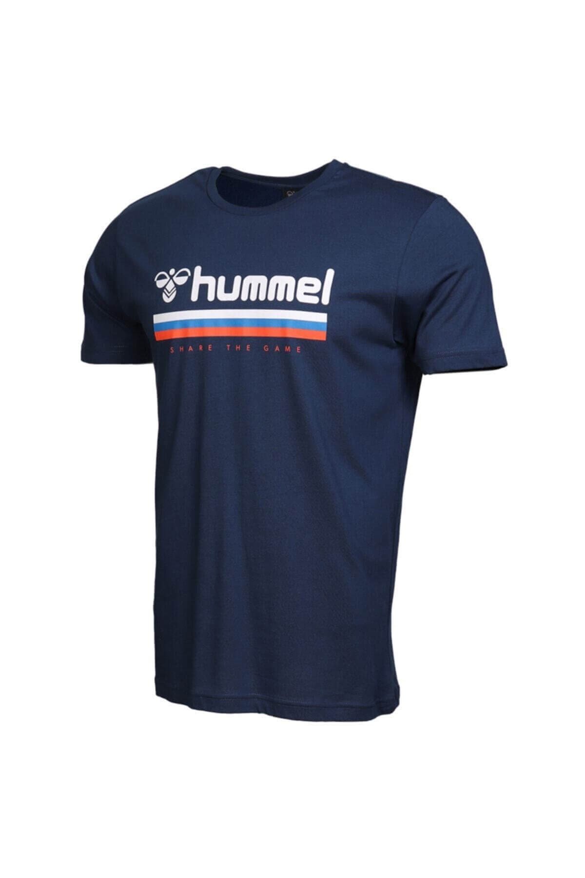 HUMMELTişörtHummel Willy T-Shirt S/S Erkek Tişört 911051-7818DEEP BLUE
