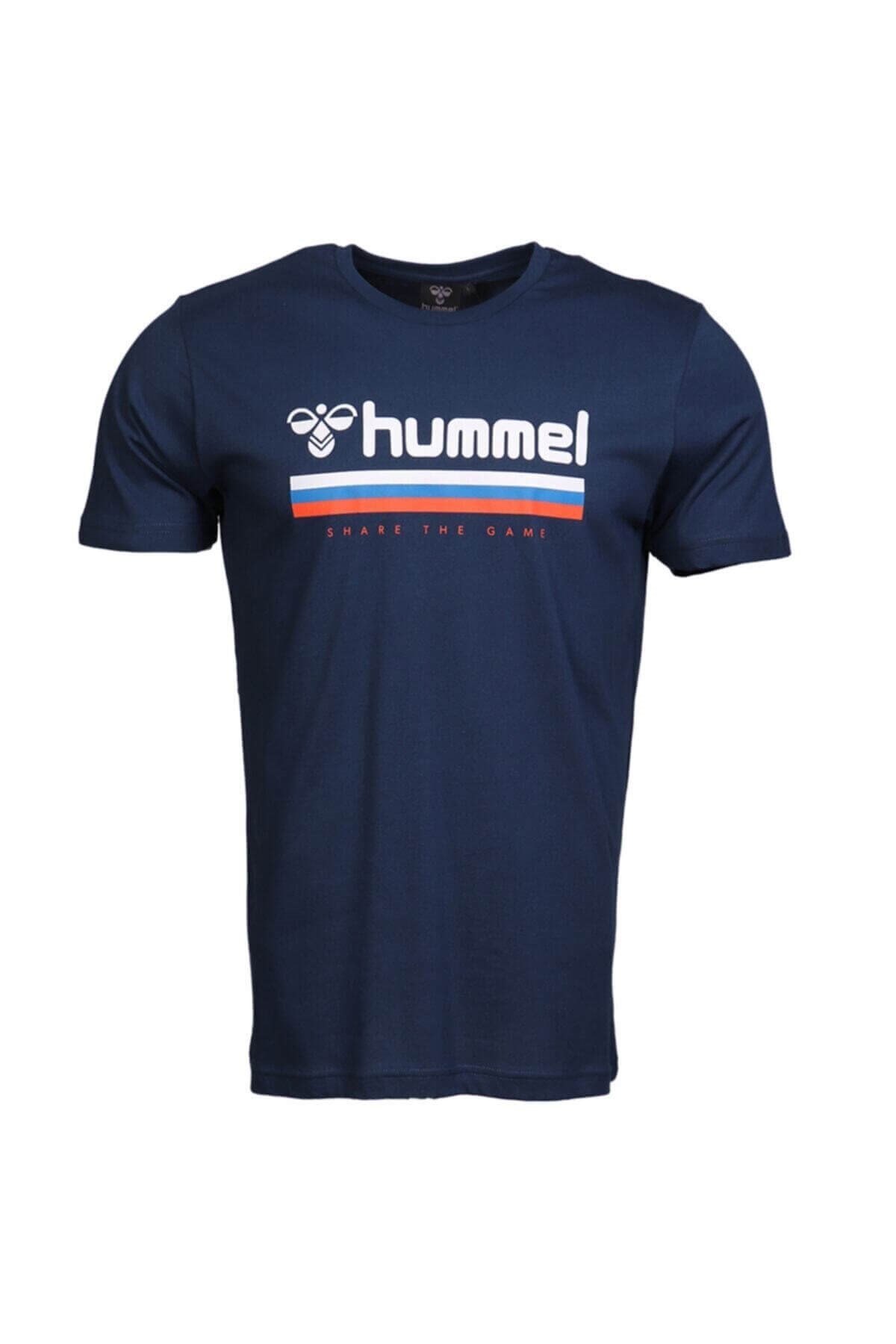 HUMMELTişörtHummel Willy T-Shirt S/S Erkek Tişört 911051-7818DEEP BLUE
