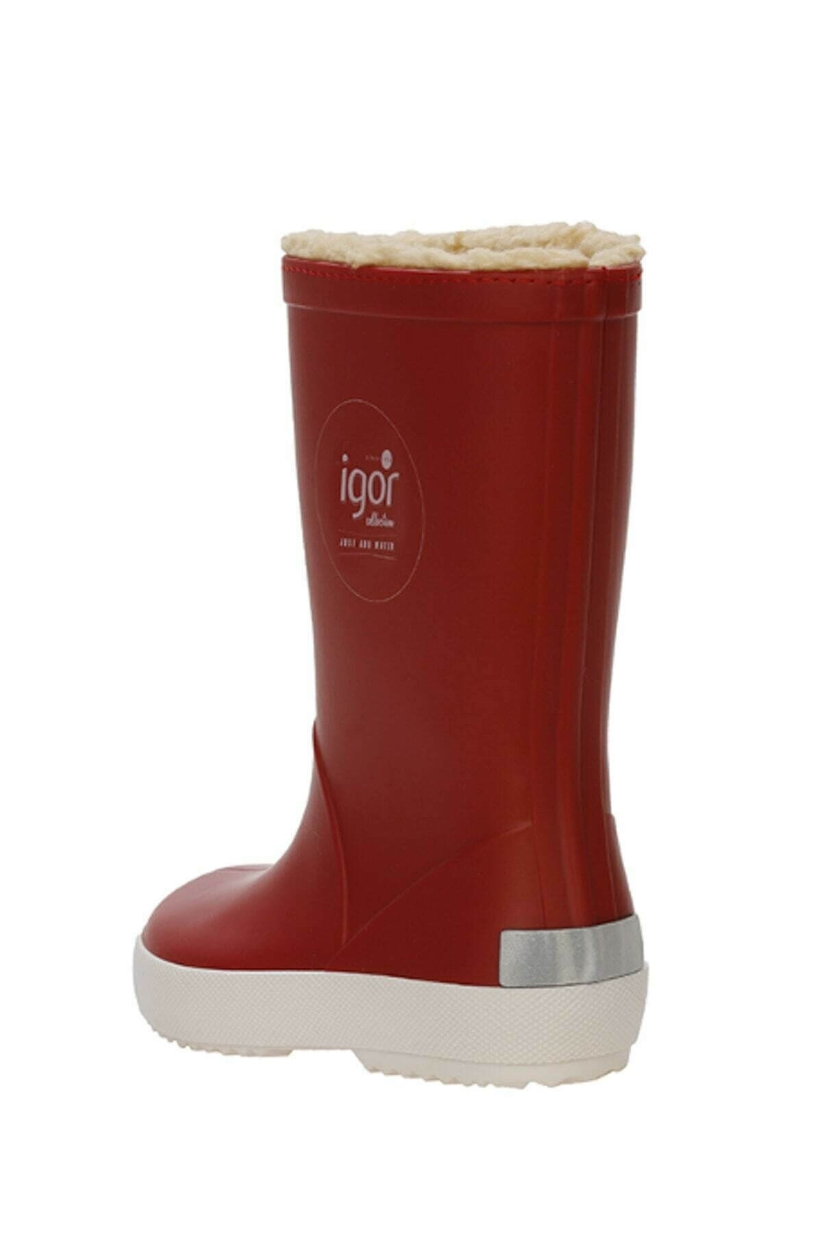 IGORBotIgor Splash Nautico Borreguito Çocuk Bot Ayakkabı W10207-005Rojo