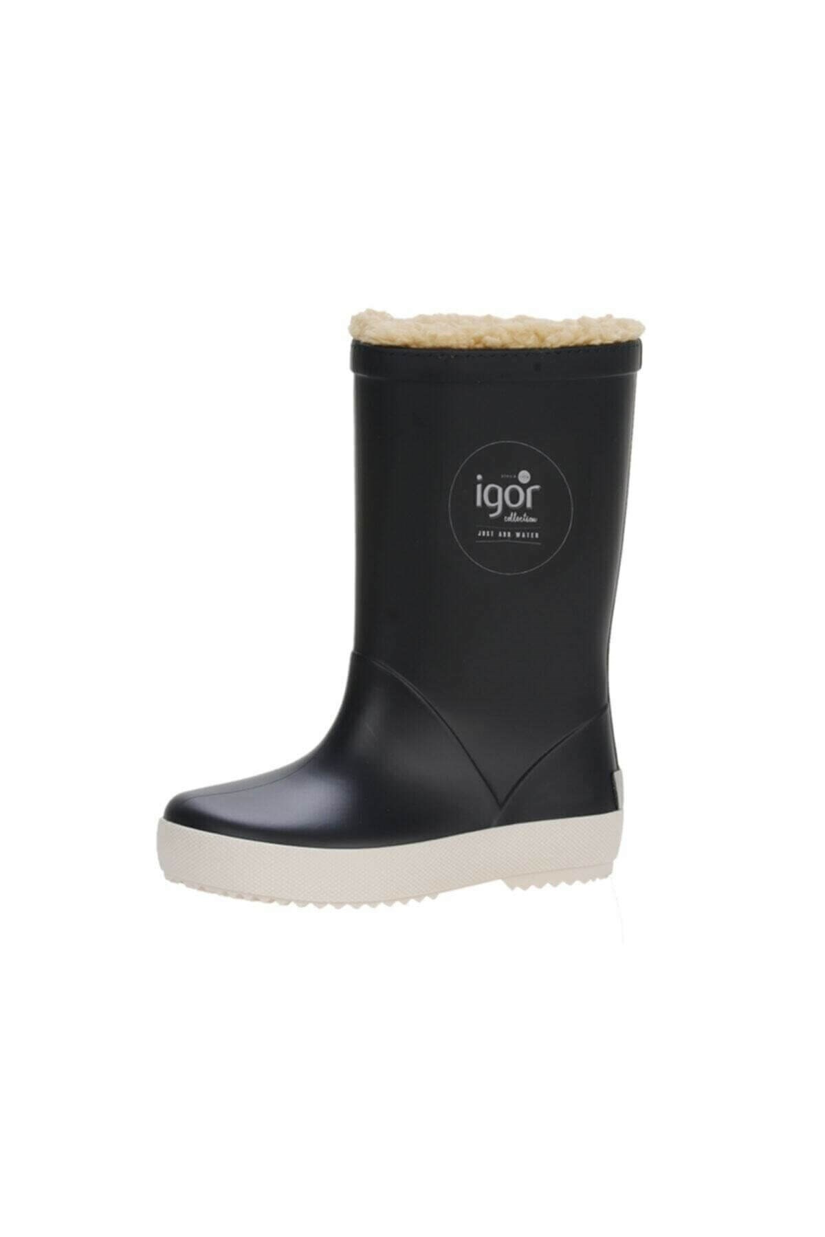 IGORBotIgor Splash Nautico Borreguito Çocuk Bot Ayakkabı W10207-003Marino