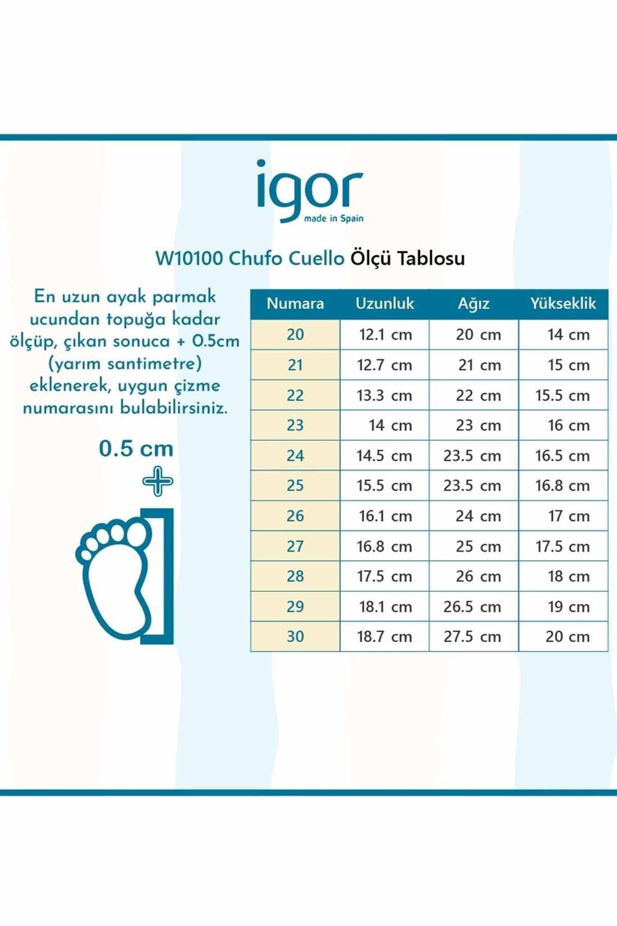 IGORSandaletIgor Clasica Velcro Çocuk Sandalet Ayakkabı S10288-197Maquillaje