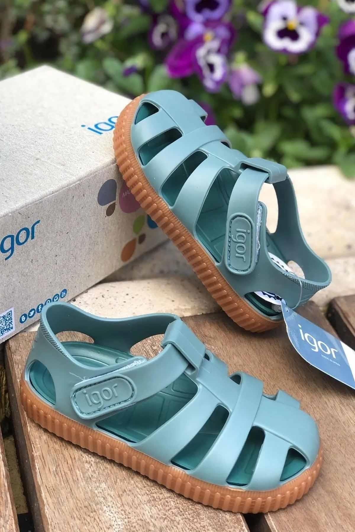 IGORSandaletIgor Nico Caramelo Çocuk Sandalet Ayakkabı S10291-231Salvia