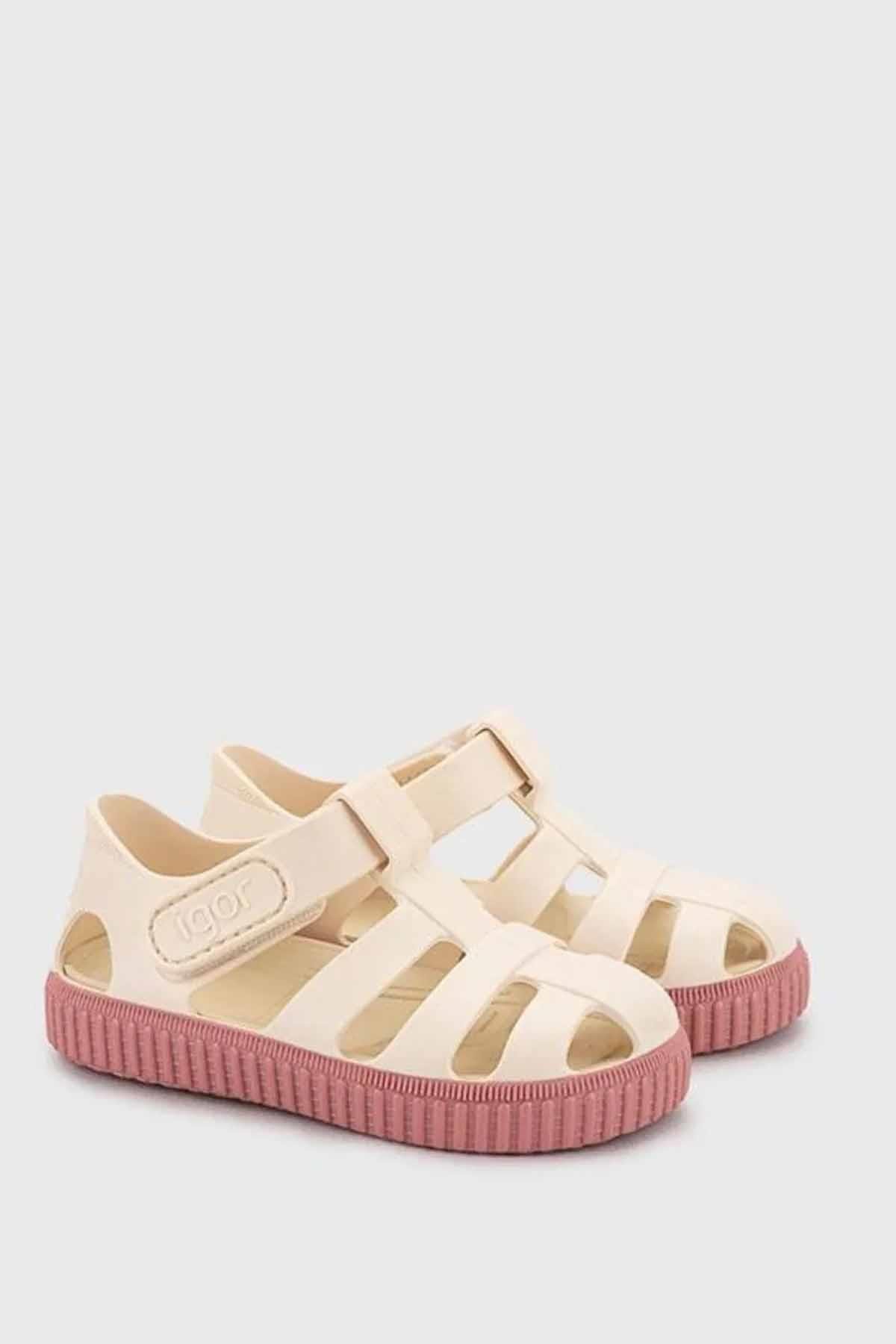 IGORSandaletIgor Nico Marfil Çocuk Sandalet Ayakkabı S10323-383Neuvo Rosa