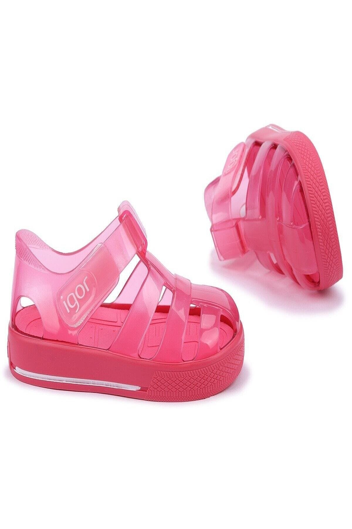 IGORSandaletIgor Star Brillo Çocuk Sandalet Ayakkabı S10245-007Fucsia