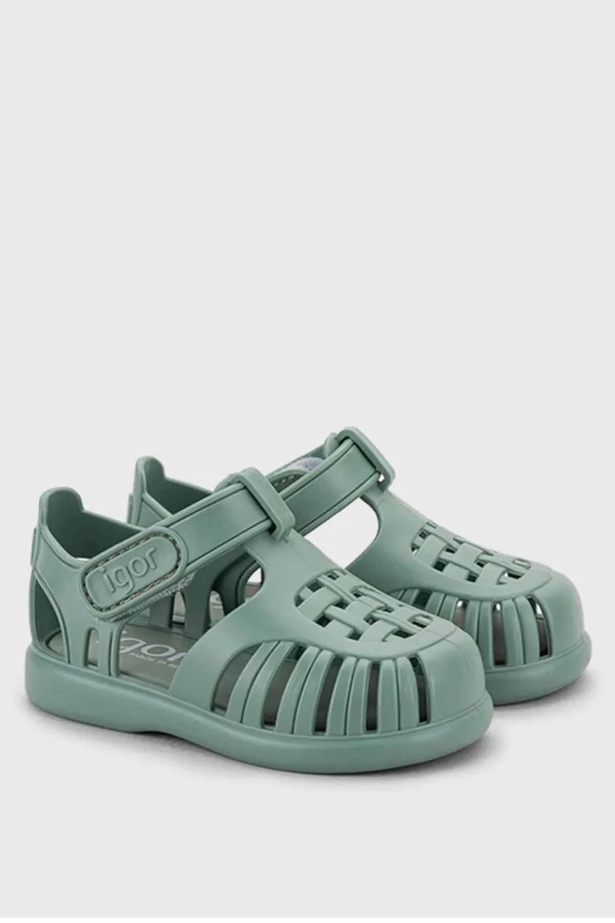 IGORSandaletIgor Tobby Solid Çocuk Sandalet Ayakkabı S10271-384Green