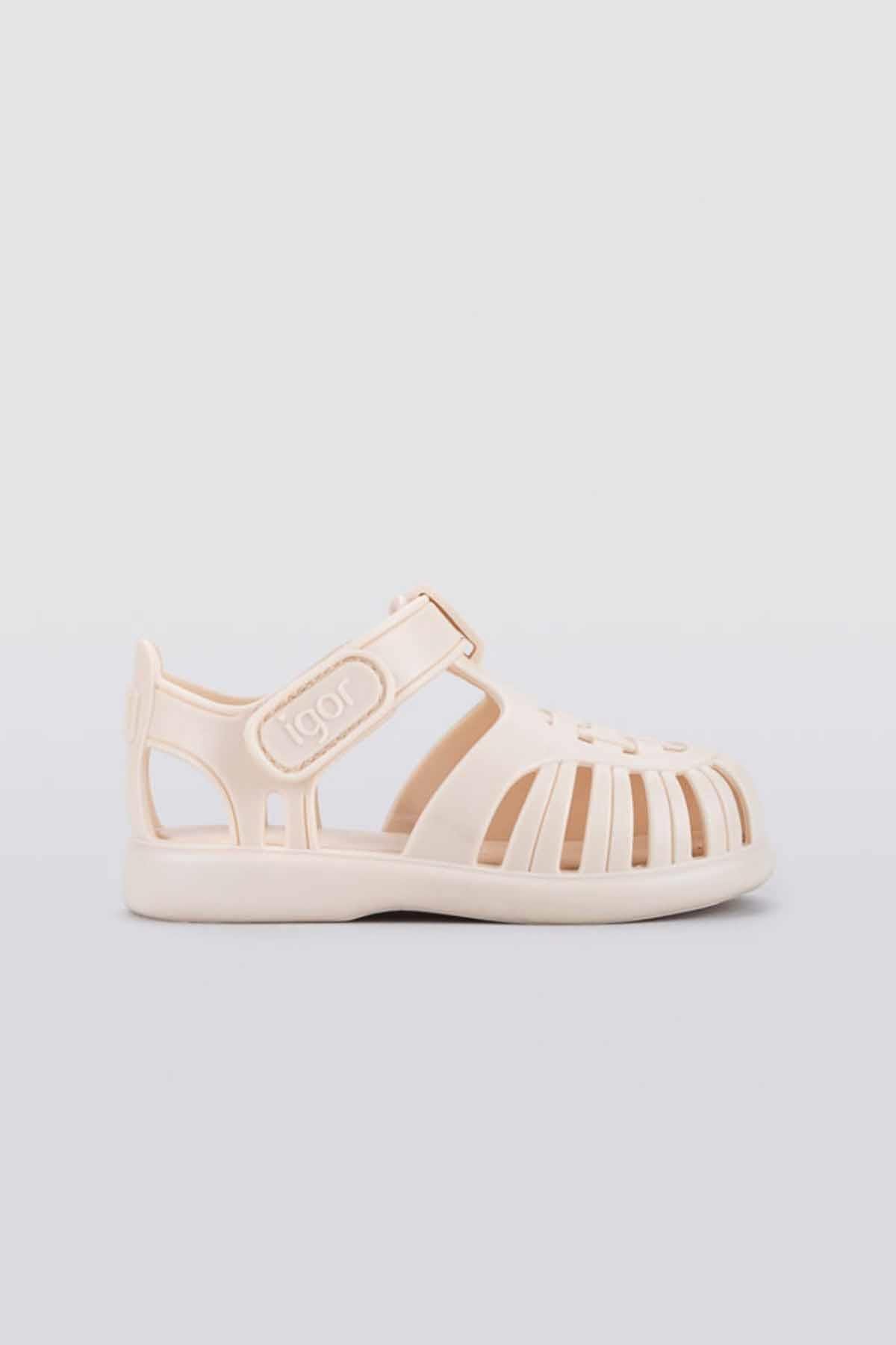 IGORSandaletIgor Tobby Solid Çocuk Sandalet Ayakkabı S10271-079Marfil