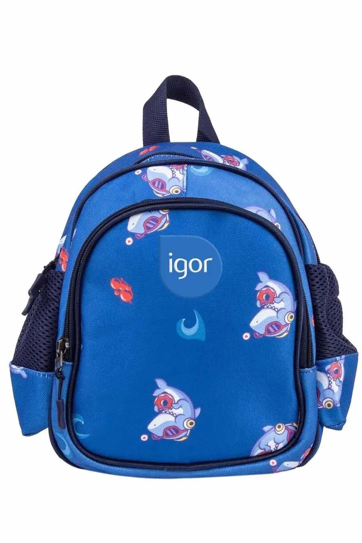 IGORSırt ÇantasıIgor İlk Okul Ana Okulu Çocuk Sırt Çantası Unisex Sırt Çantası BP1002SHARKSKIN