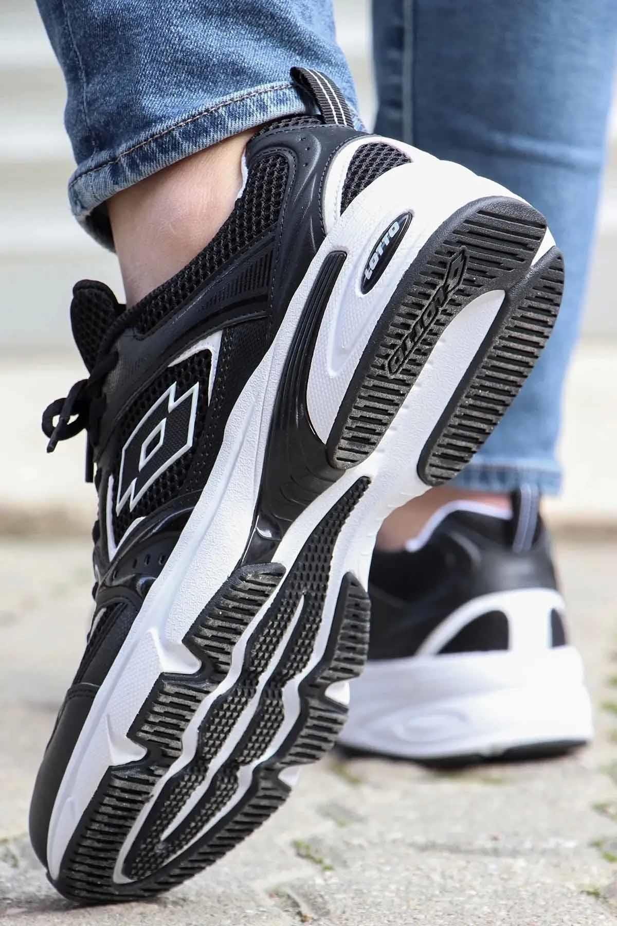 LOTTOYürüyüş KoşuLotto 530 Athenes Hafıza Taban Erkek Yürüyüş Koşu Ayakkabı 101502590-1Siyah-Byz