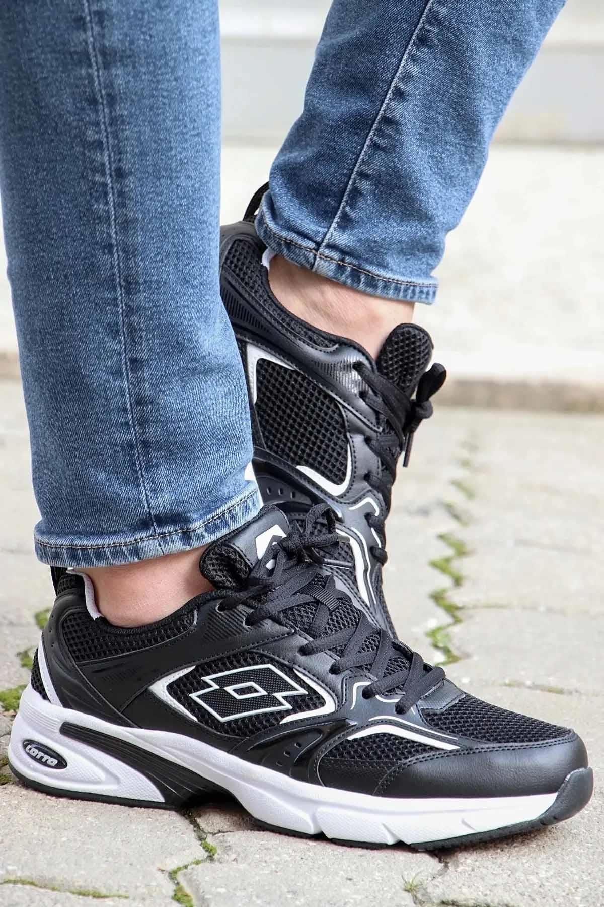 LOTTOYürüyüş KoşuLotto 530 Athenes Hafıza Taban B-3 Erkek Yürüyüş Koşu Ayakkabı 101502590-3Siyah-Byz