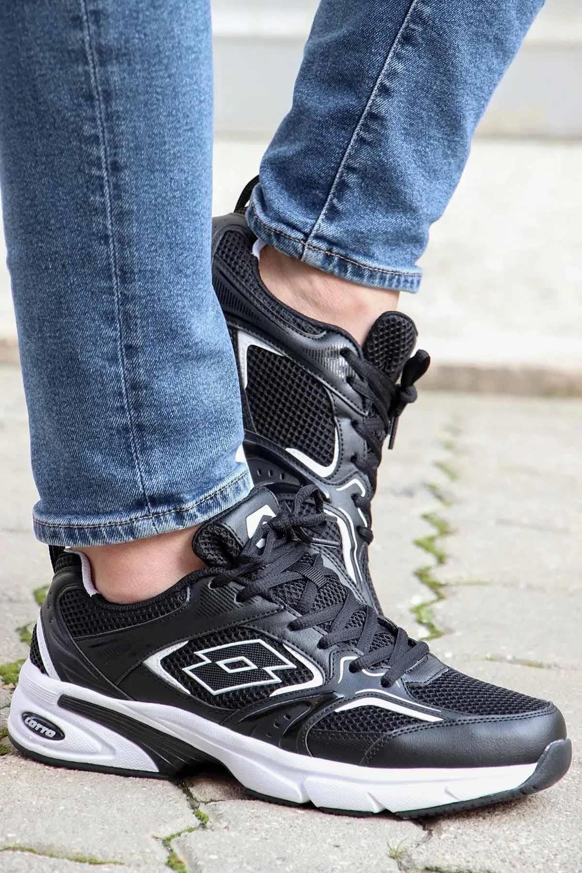 LOTTOYürüyüş KoşuLotto Athens B-5 Erkek Yürüyüş Koşu Ayakkabı 101502590-5Siyah-Byz