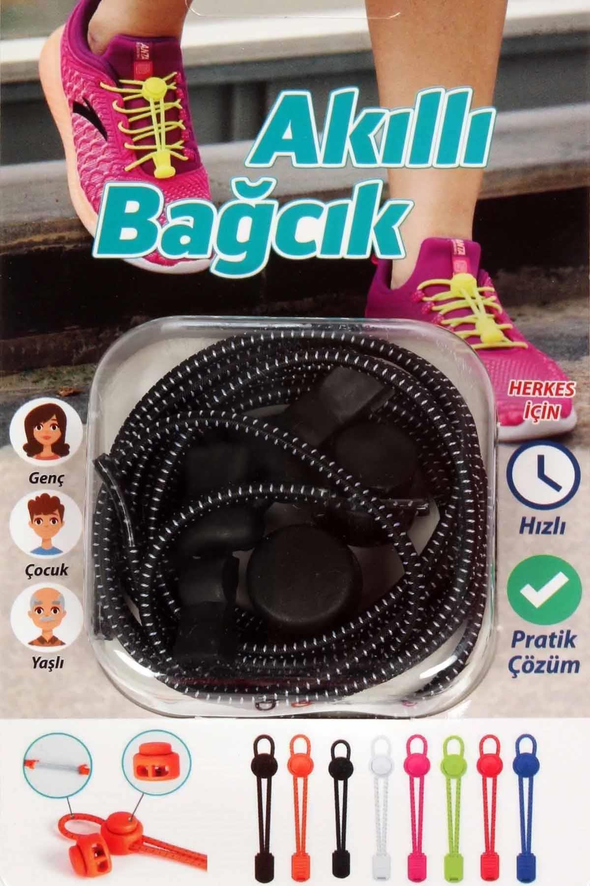 LUCKYBağcıkSP AKILLI BAĞCIK Unisex Bağcık SSABSIYAH