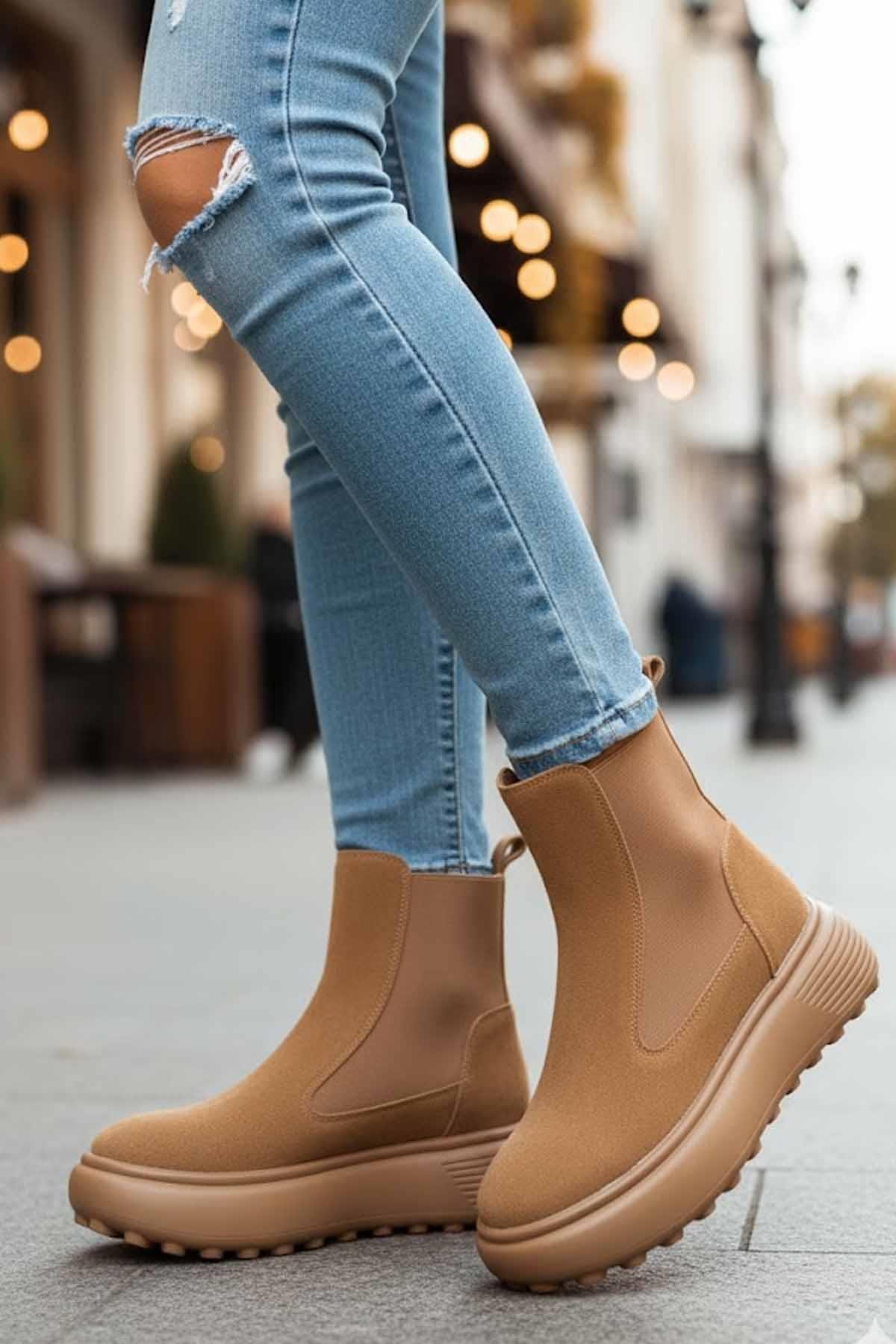 LUFIANSneakerLufian MONICA Kadın Sneaker Ayakkabı 122230048Camel