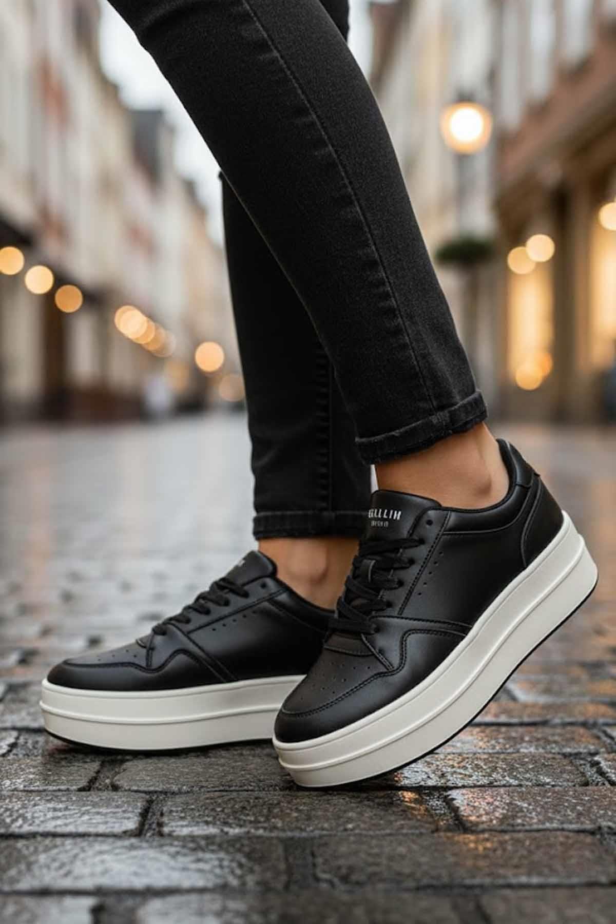 LUFIANSneakerLufian VANESSA Kadın Spor Ayakkabı Kadın Sneaker Ayakkabı 122230040SIYAH