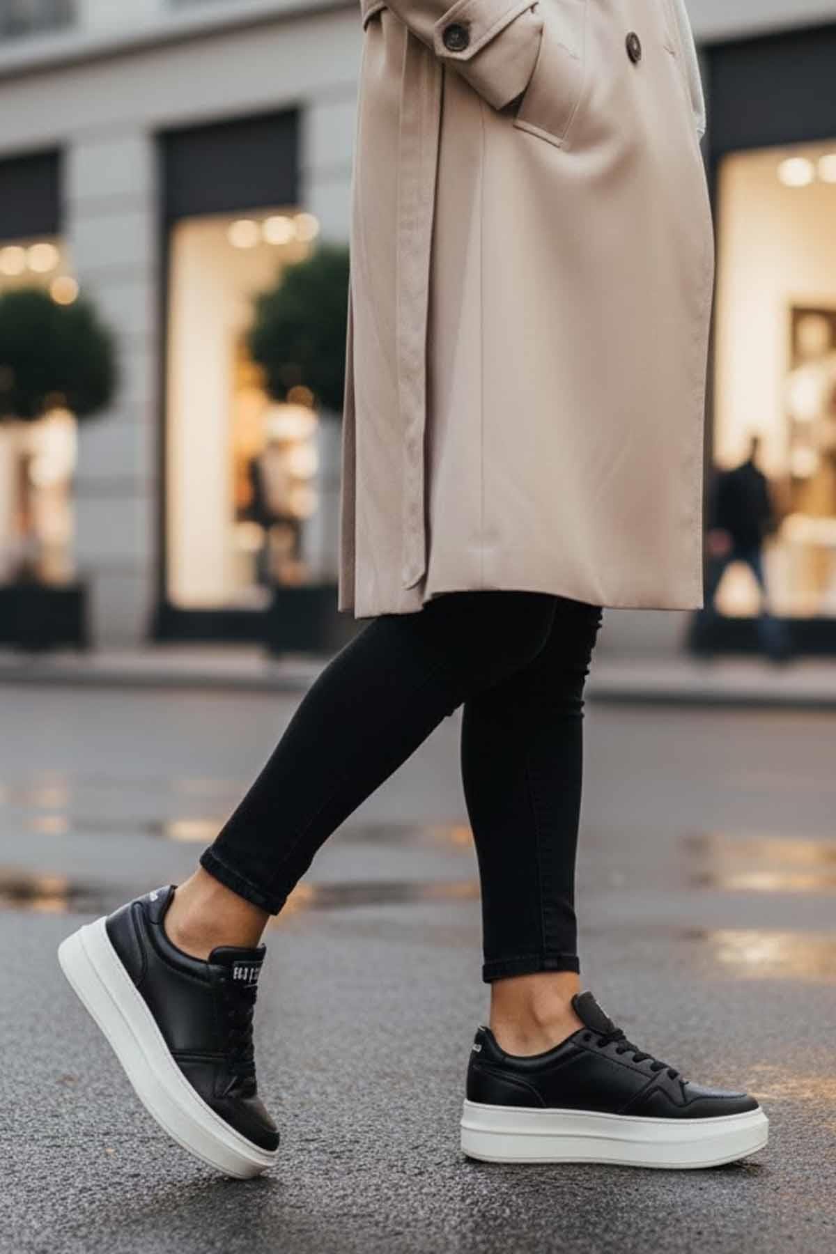 LUFIANSneakerLufian VANESSA Kadın Spor Ayakkabı Kadın Sneaker Ayakkabı 122230040SIYAH