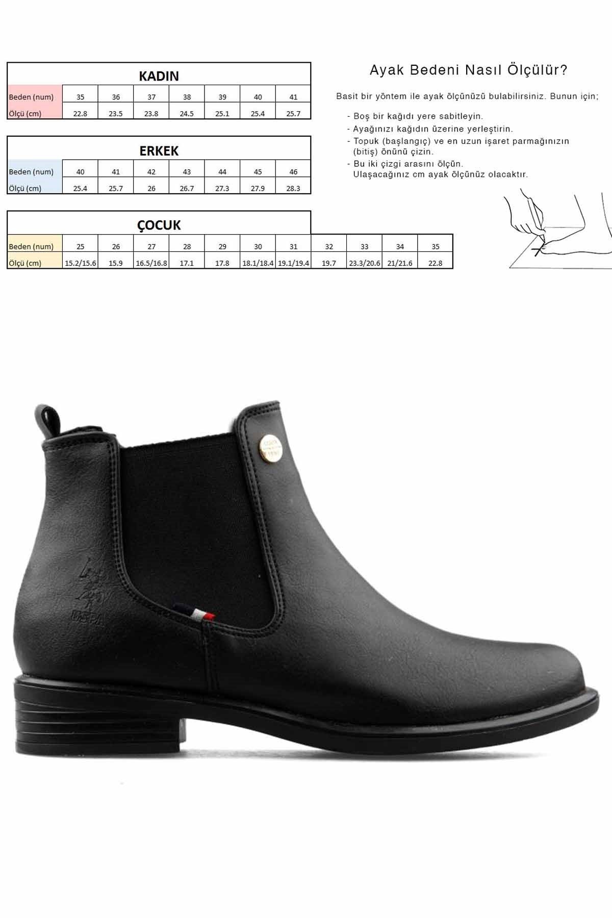 LUMBERJACKBotUs Polo Assn. Kadın Bot Kadın Bot Ayakkabı USP0012SIYAH