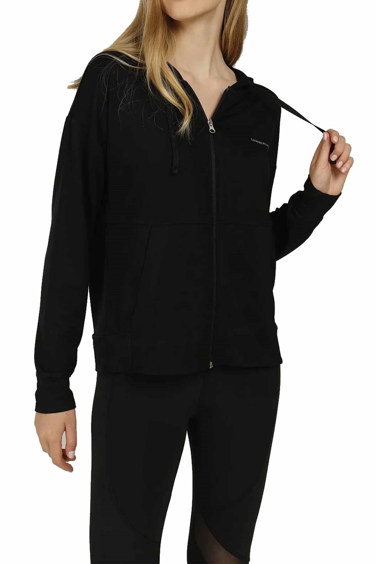 LUMBERJACKEşofman ÜstLumberjack CT431 Kate Full zıp Kadın Eşofman Üst 100582873SIYAH