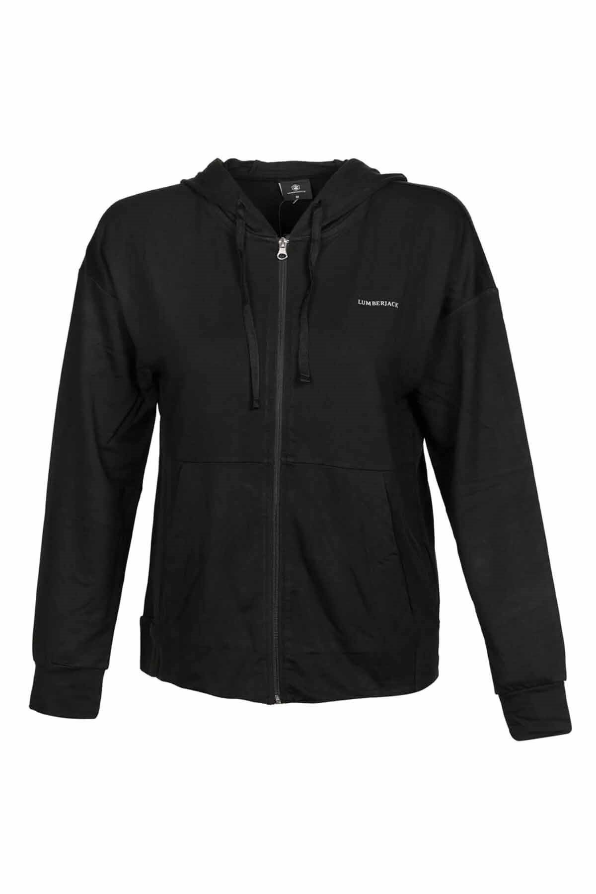 LUMBERJACKEşofman ÜstLumberjack CT431 Kate Full zıp Kadın Eşofman Üst 100582873SIYAH