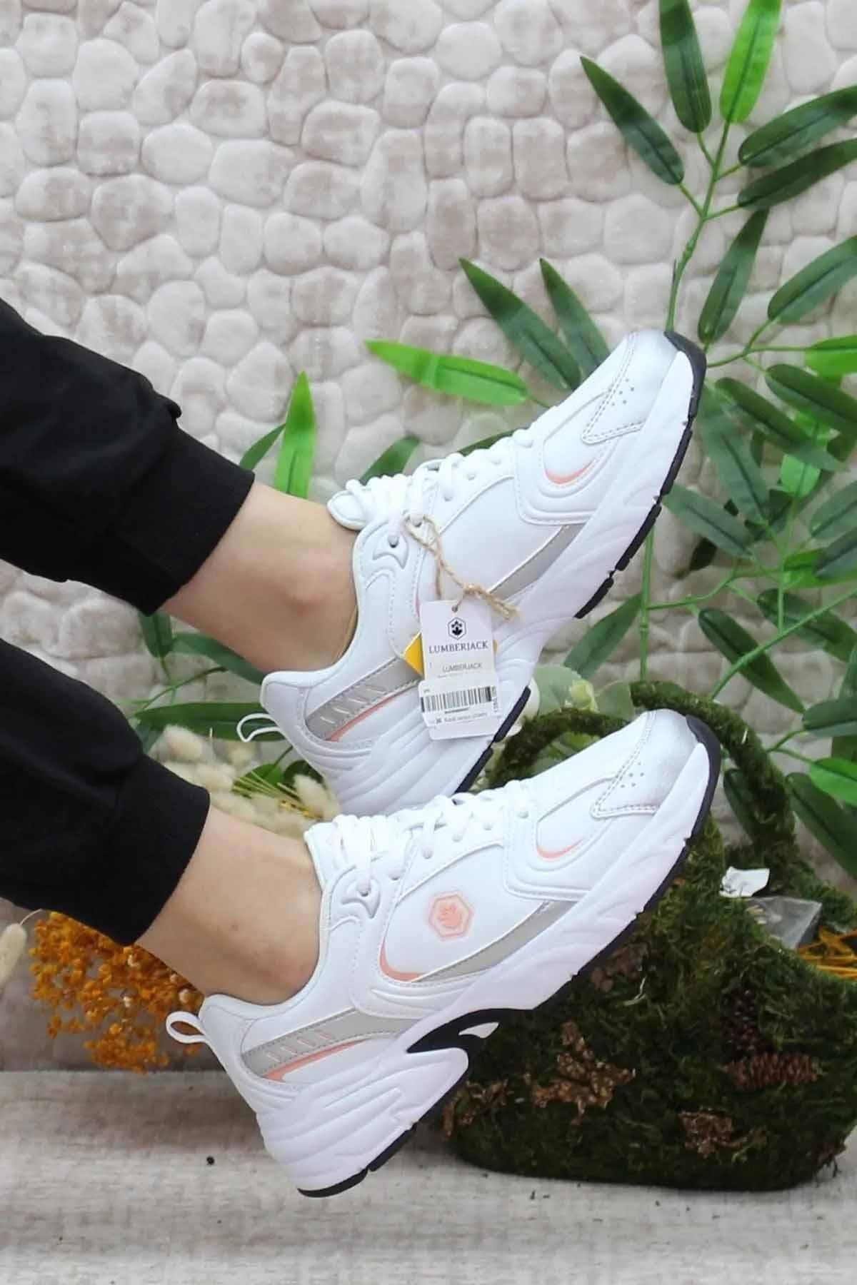 LUMBERJACKGünlük SporLumberjack Pol Pu Beyaz-Yavruağzı Kadın Günlük Spor Ayakkabı 101783642BEYAZ
