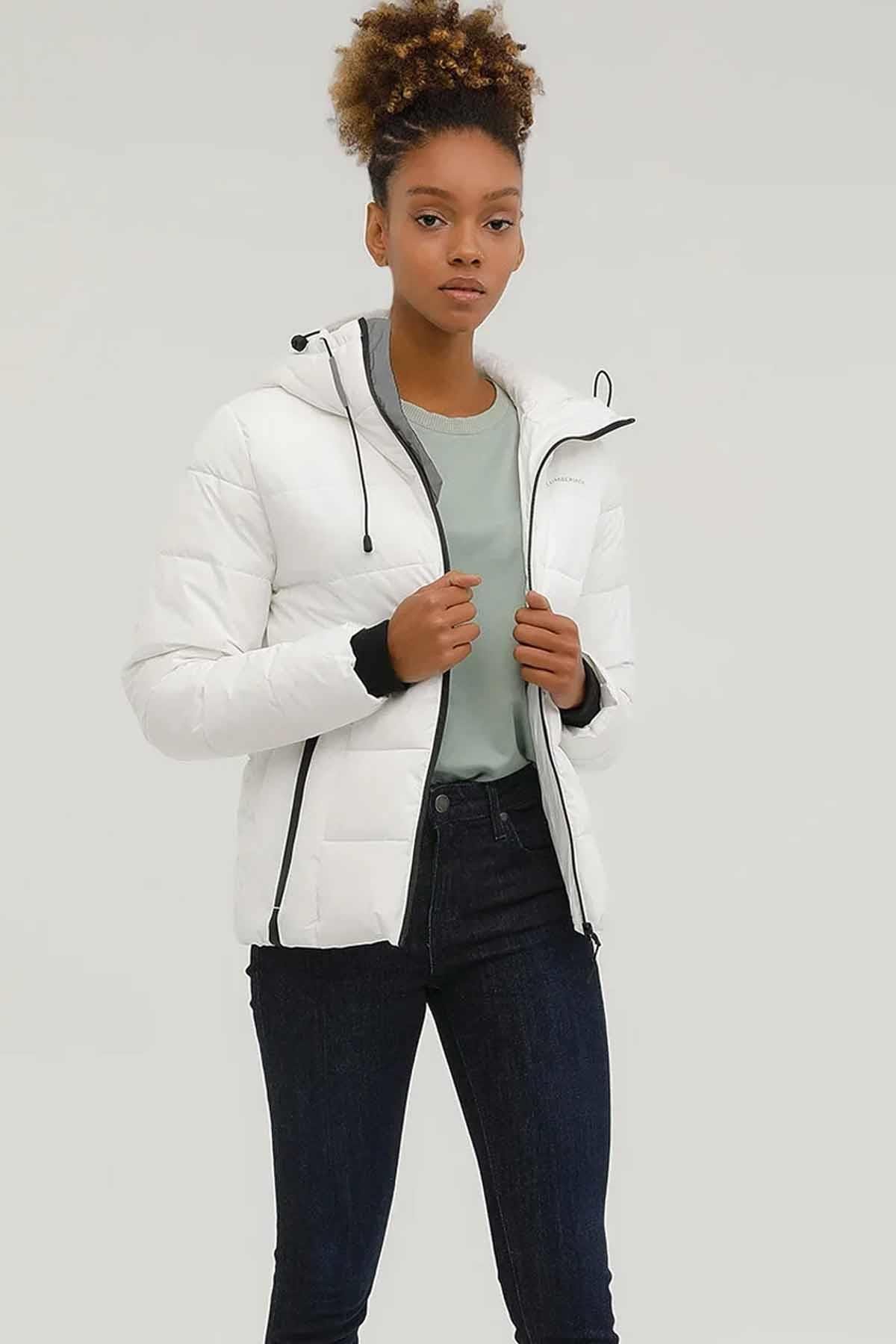 LUMBERJACKMontLumberjack APRESKI COAT B7 Kadın Mont 101398818-1BEYAZ