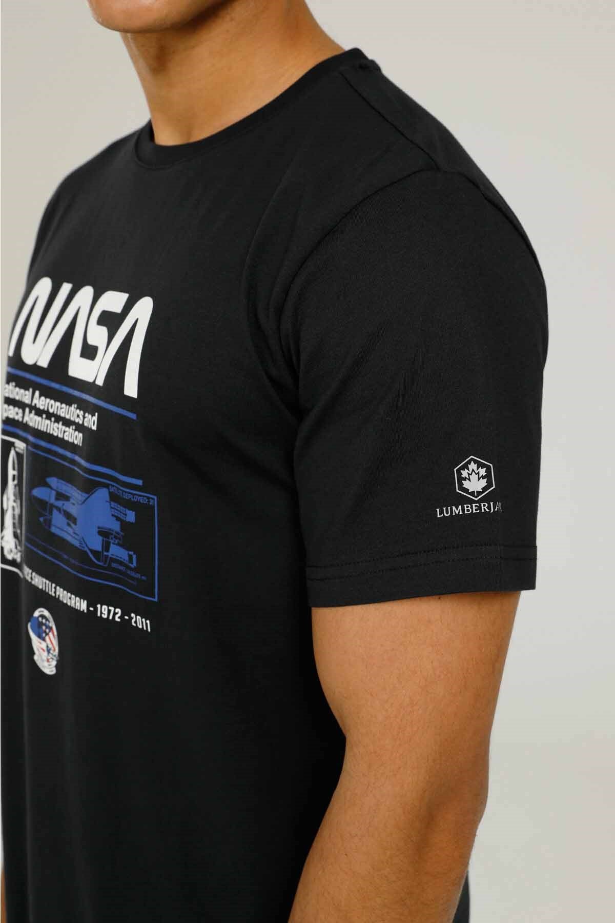 LUMBERJACKTişörtLumberjack Nasa Slogan Erkek Tişört 101106080SIYAH