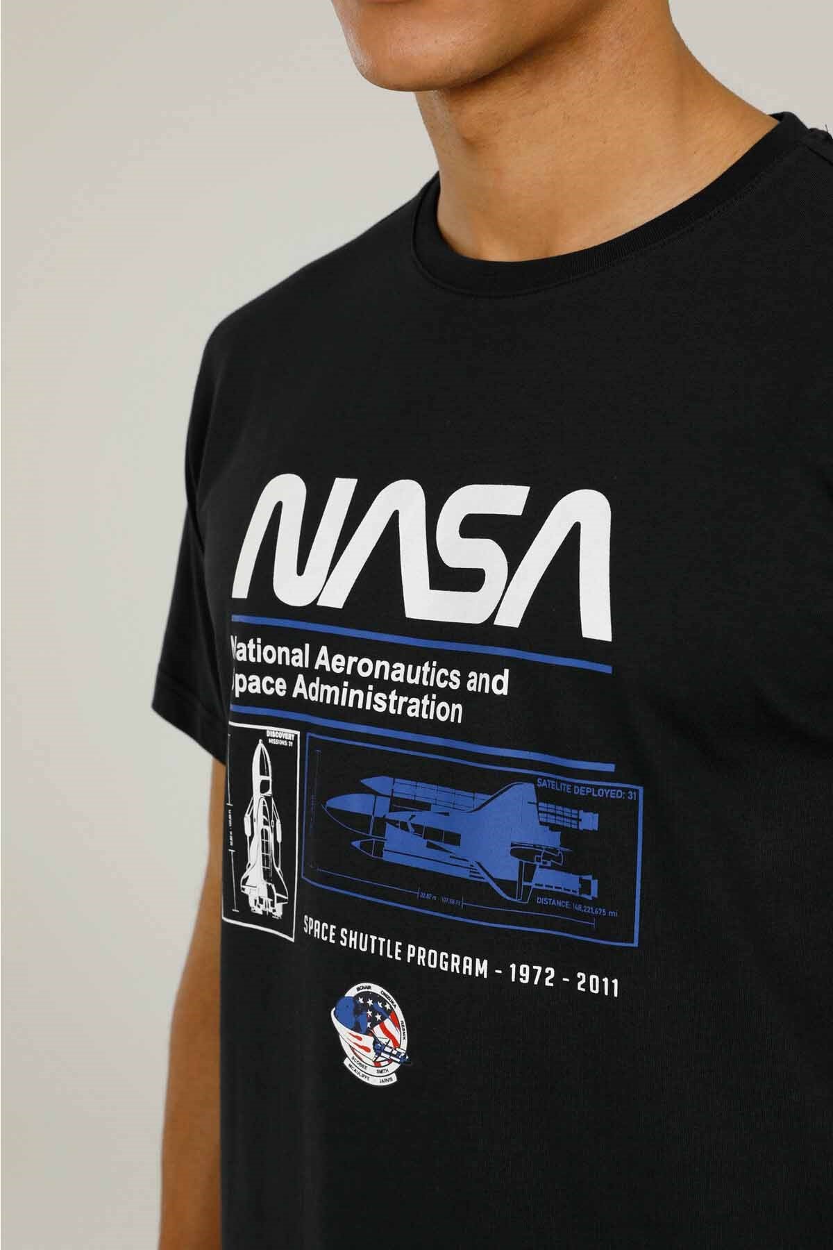 LUMBERJACKTişörtLumberjack Nasa Slogan Erkek Tişört 101106080SIYAH