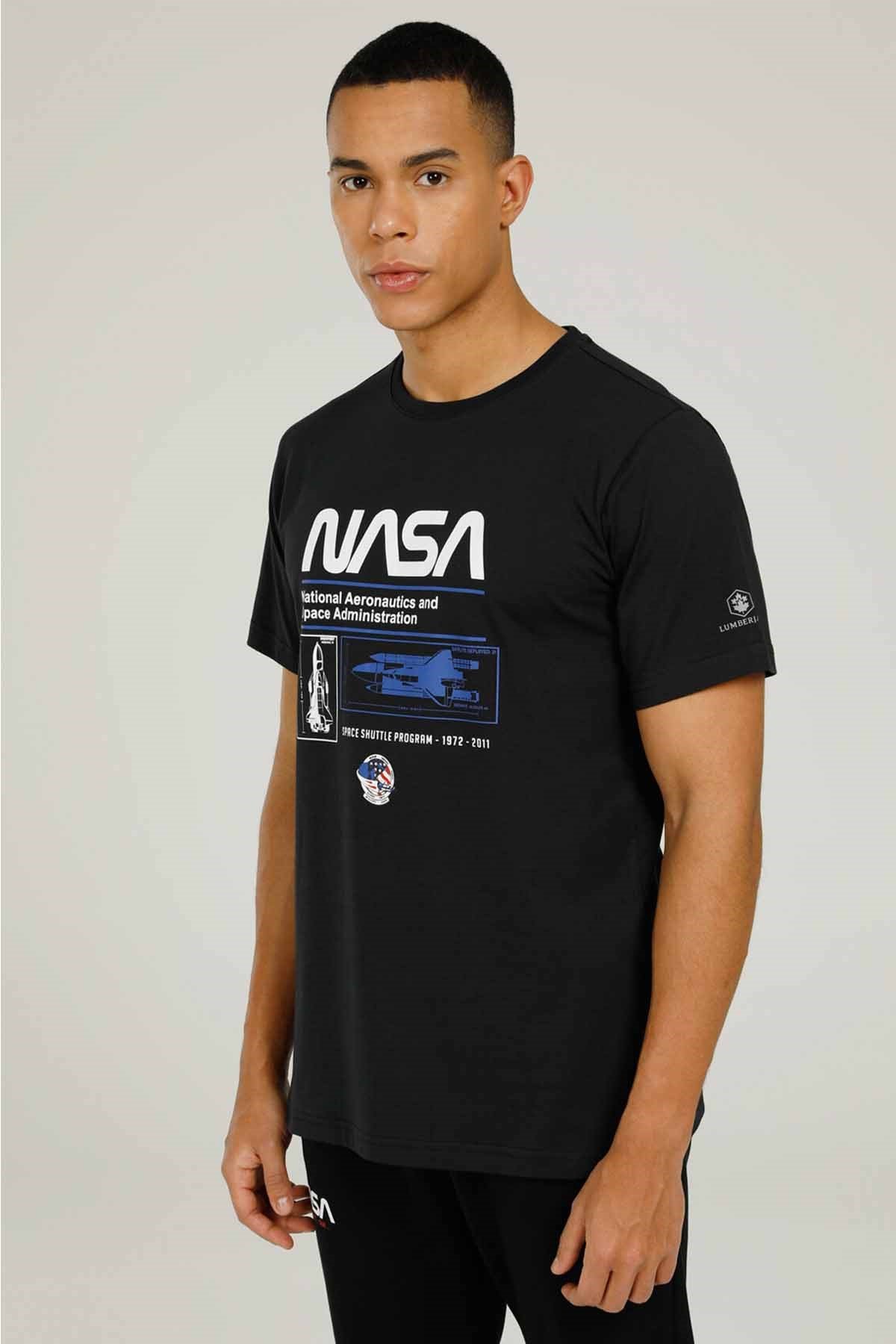 LUMBERJACKTişörtLumberjack Nasa Slogan Erkek Tişört 101106080SIYAH