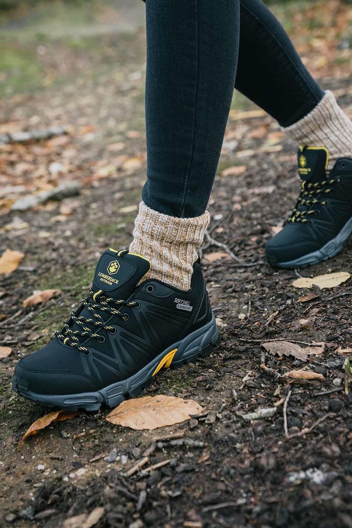 LUMBERJACKWaterProofLumberjack Erkek Su Gecirmez Ayakkabı Shell B-9 Erkek WaterProof Ayakkabı 101387046-2Siyah/Sarı