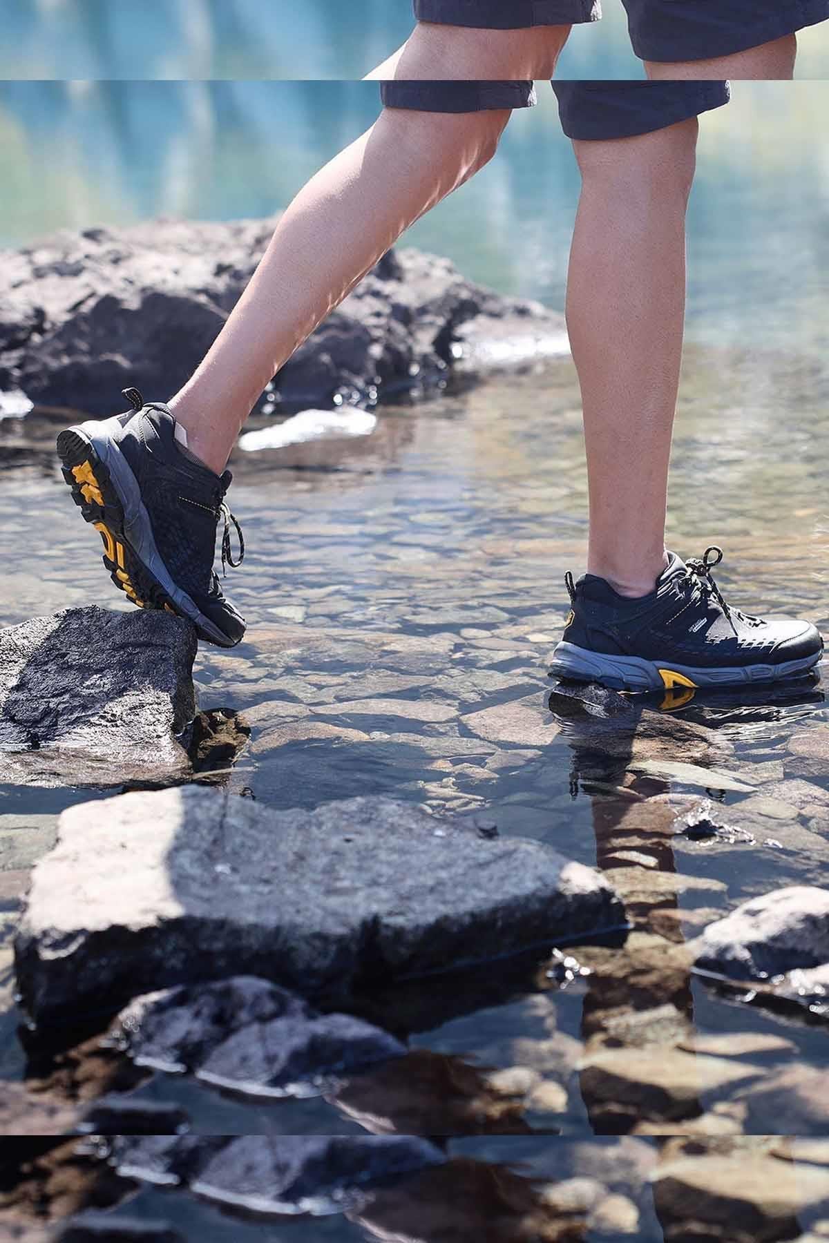 LUMBERJACKWaterProofLumberjack Erkek Su Gecirmez Ayakkabı Flake B-9 Erkek WaterProof Ayakkabı 101386664-1Siyah/Sarı