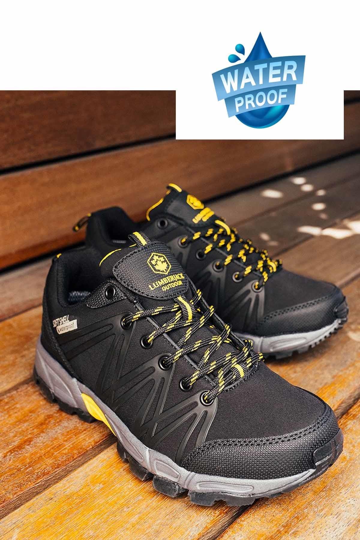 LUMBERJACKWaterProofLumberjack Erkek Su Gecirmez Ayakkabı Shell B-9 Erkek WaterProof Ayakkabı 101387046-2Siyah/Sarı