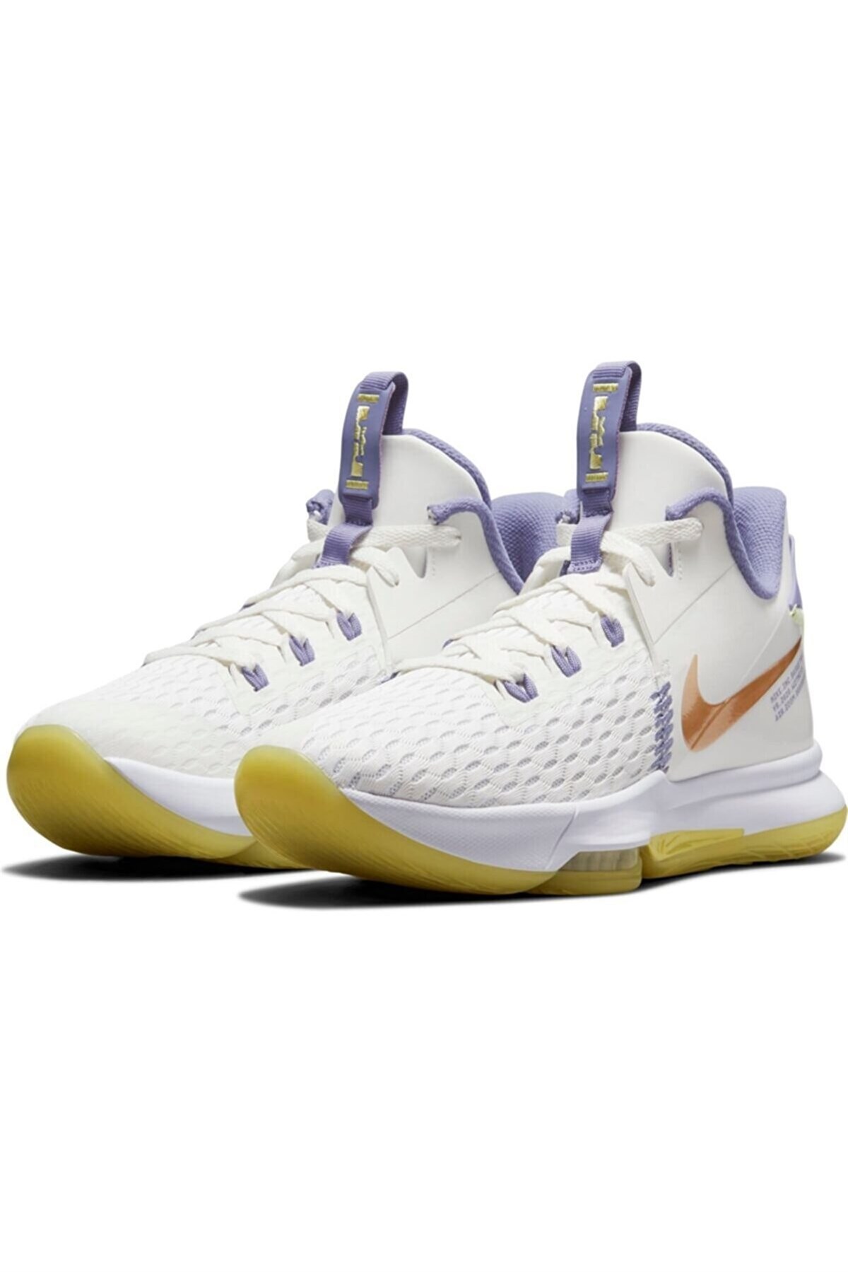 NIKE BasketbolNike Lebron Witness V Erkek Basketbol Ayakkabı CQ9380-102-BEYAZ