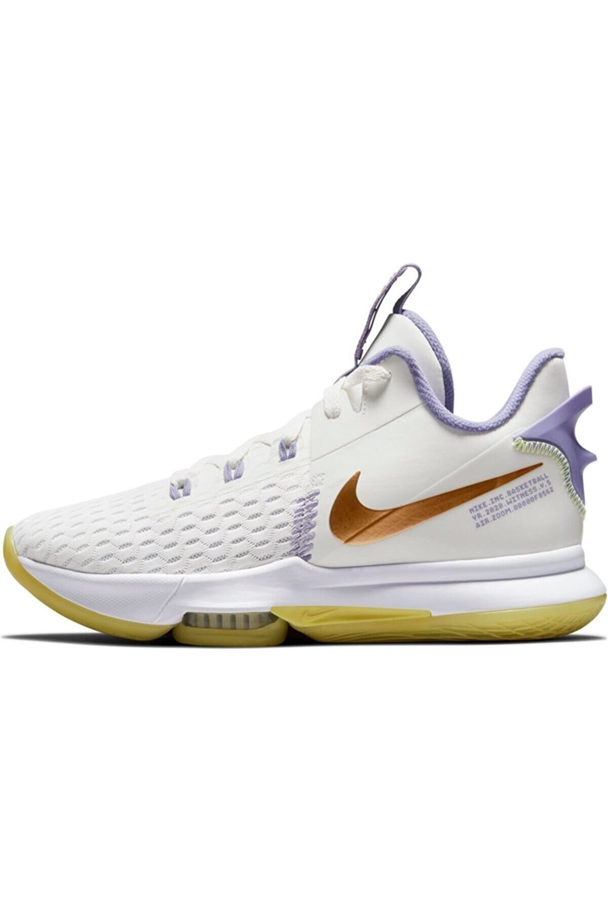 NIKE BasketbolNike Lebron Witness V Erkek Basketbol Ayakkabı CQ9380-102-BEYAZ