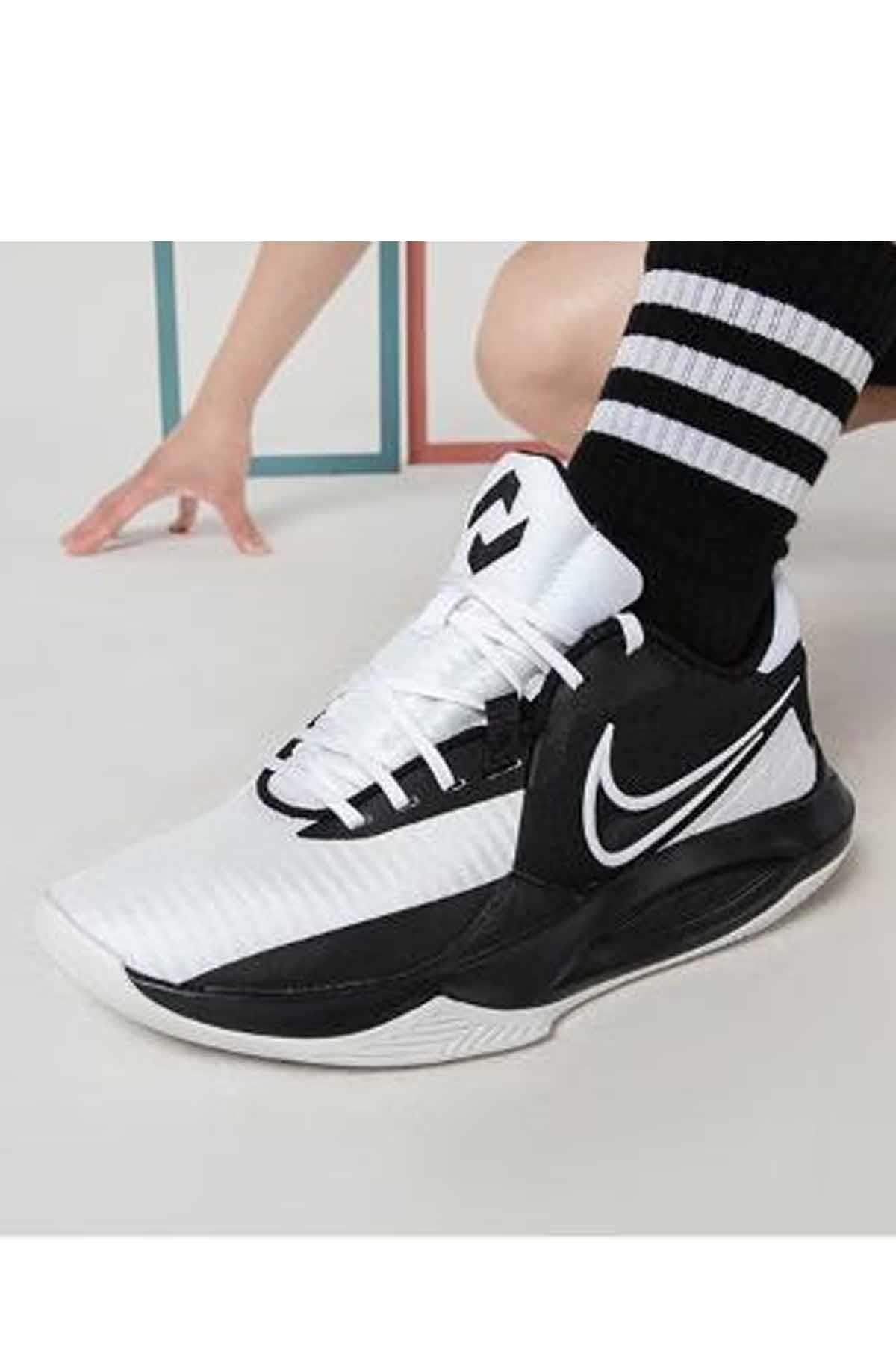 NIKEBasketbolNike Precision VI Unisex Basketbol Ayakkabı DD9535-007-Siyah-Byz