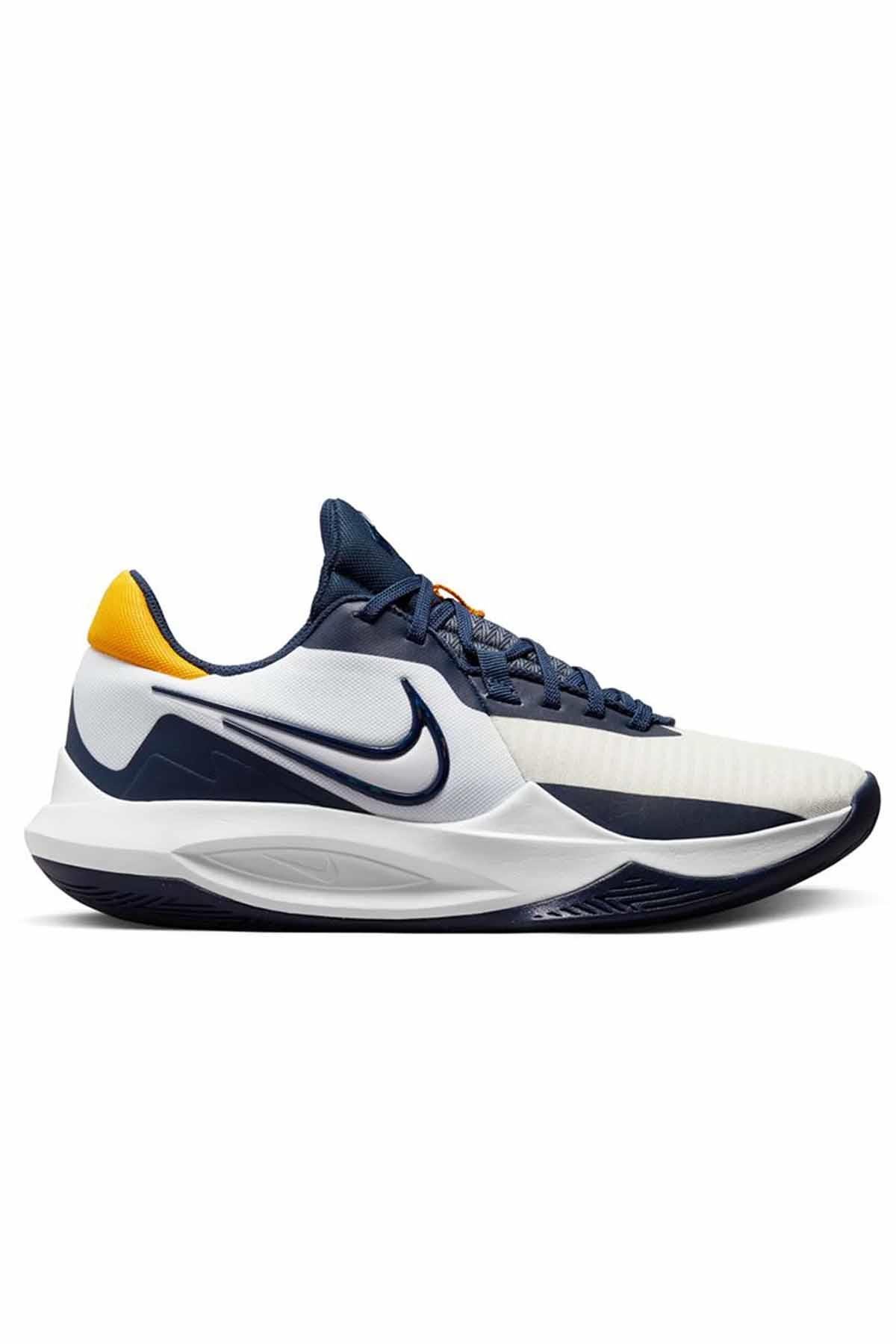 NIKEBasketbolNike Precision VI Unisex Basketbol Ayakkabı DD9535-101-Beyaz-Laci